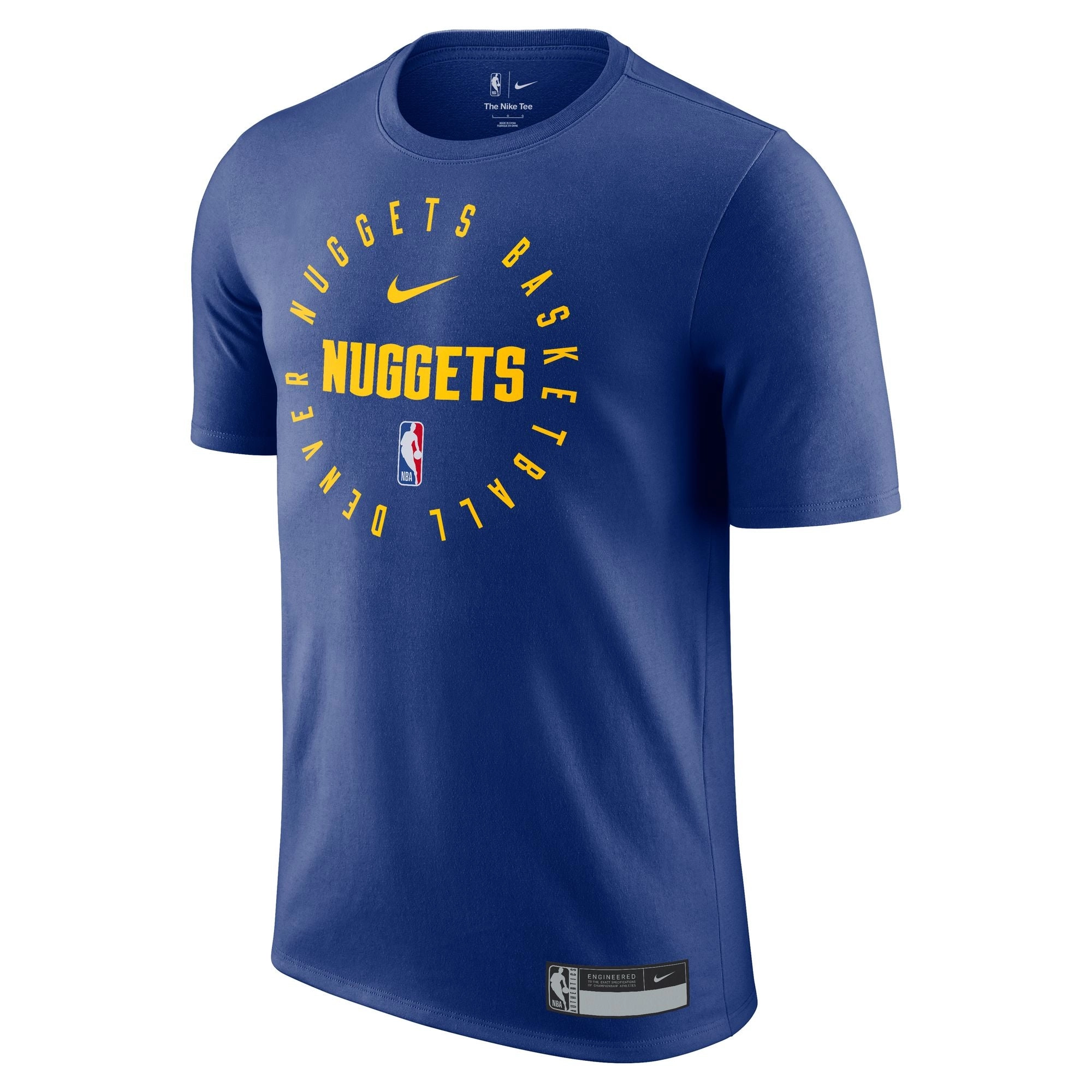 2024-25 Nuggets Legend On-Court Practice Performance T-Shirt - Blue