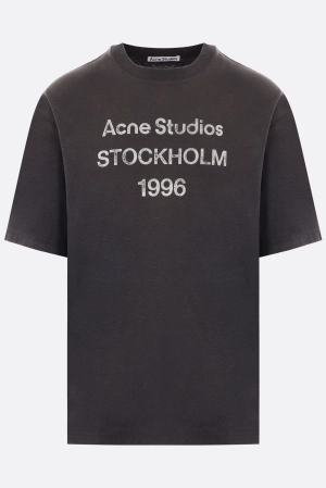 Acne Studios 1996 print cotton and hemp t-shirt