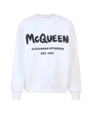 Alexander McQueen Logo Printed Crewneck Sweatshirt