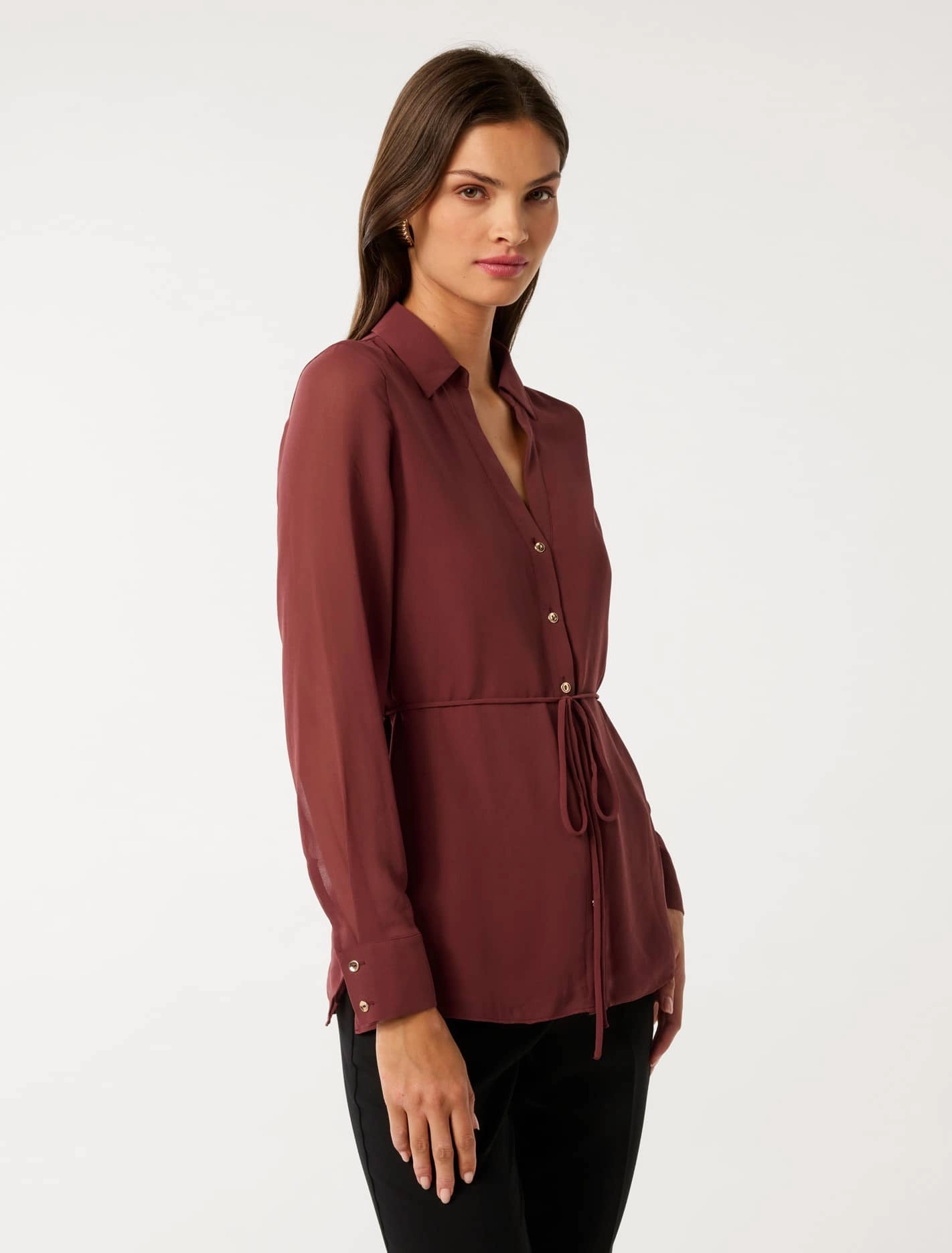 Allegra Tie Belt Shirt