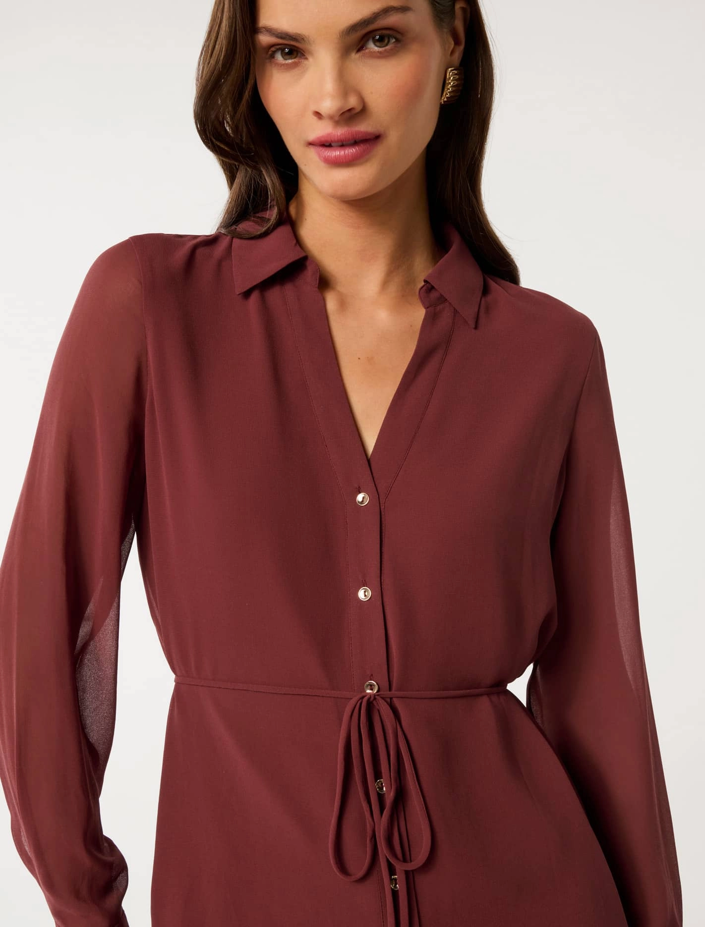 Allegra Tie Belt Shirt