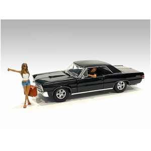 American Diorama Figurine Set - Hitchhiker White Shirt for 1/24 Models, 2 Piece