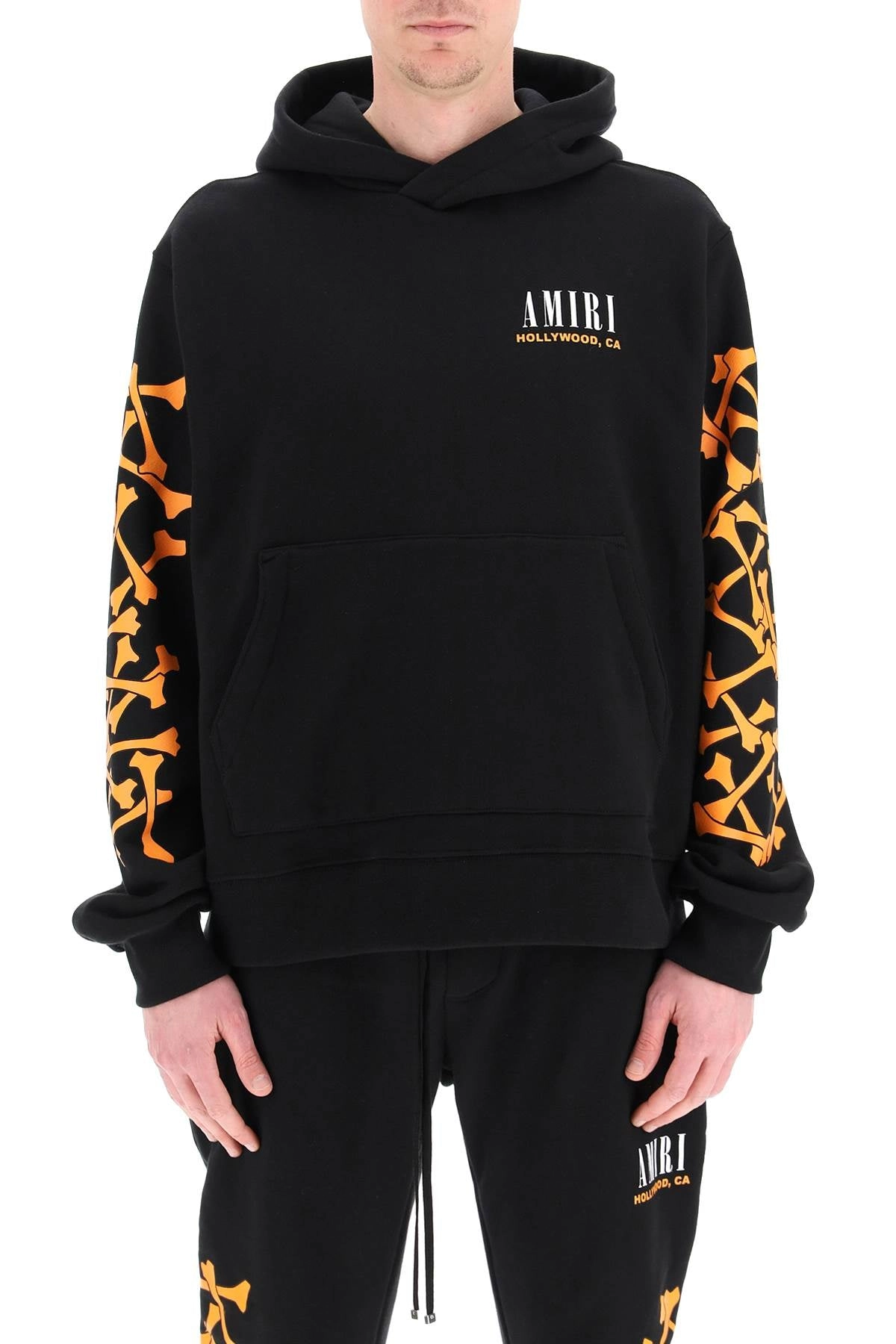 Amiri Bones Motif Long-Sleeved Hoodie
