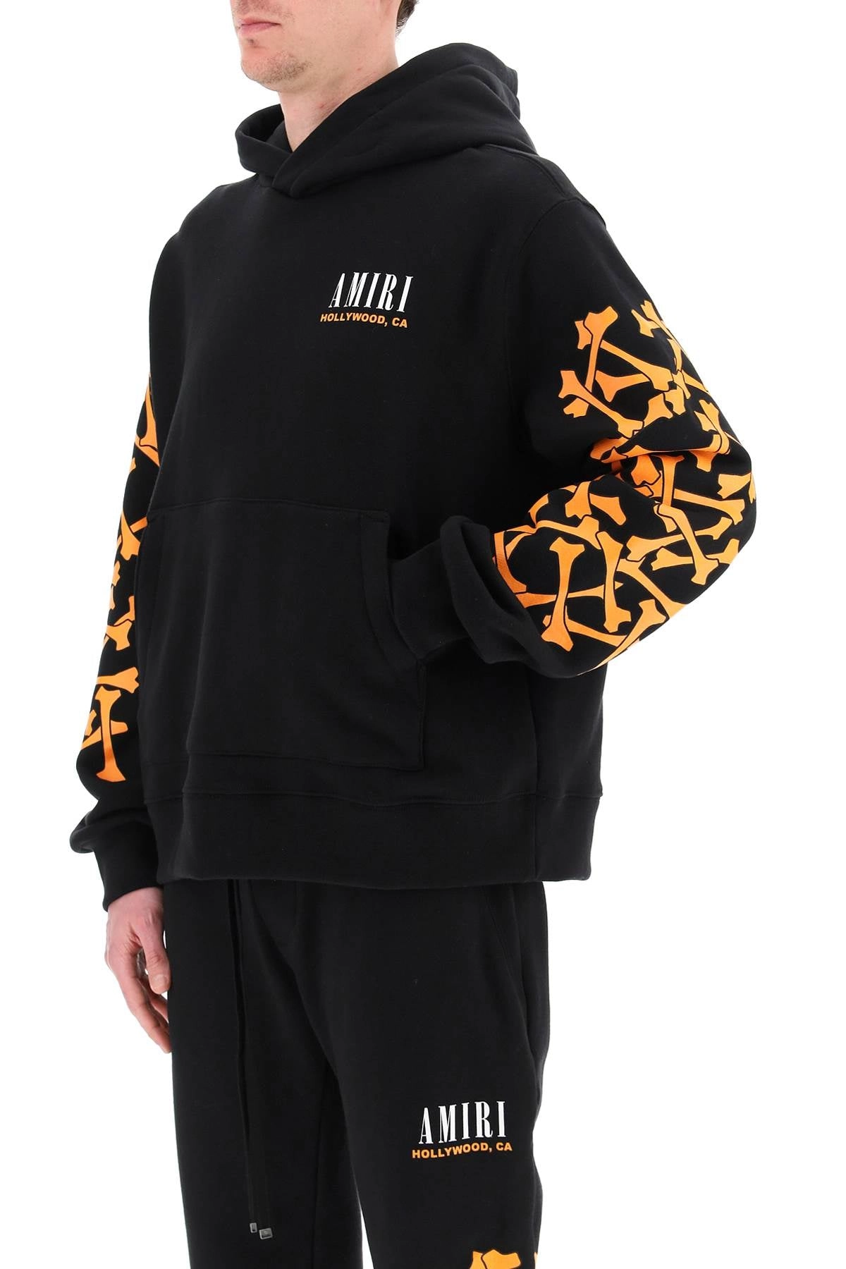 Amiri Bones Motif Long-Sleeved Hoodie