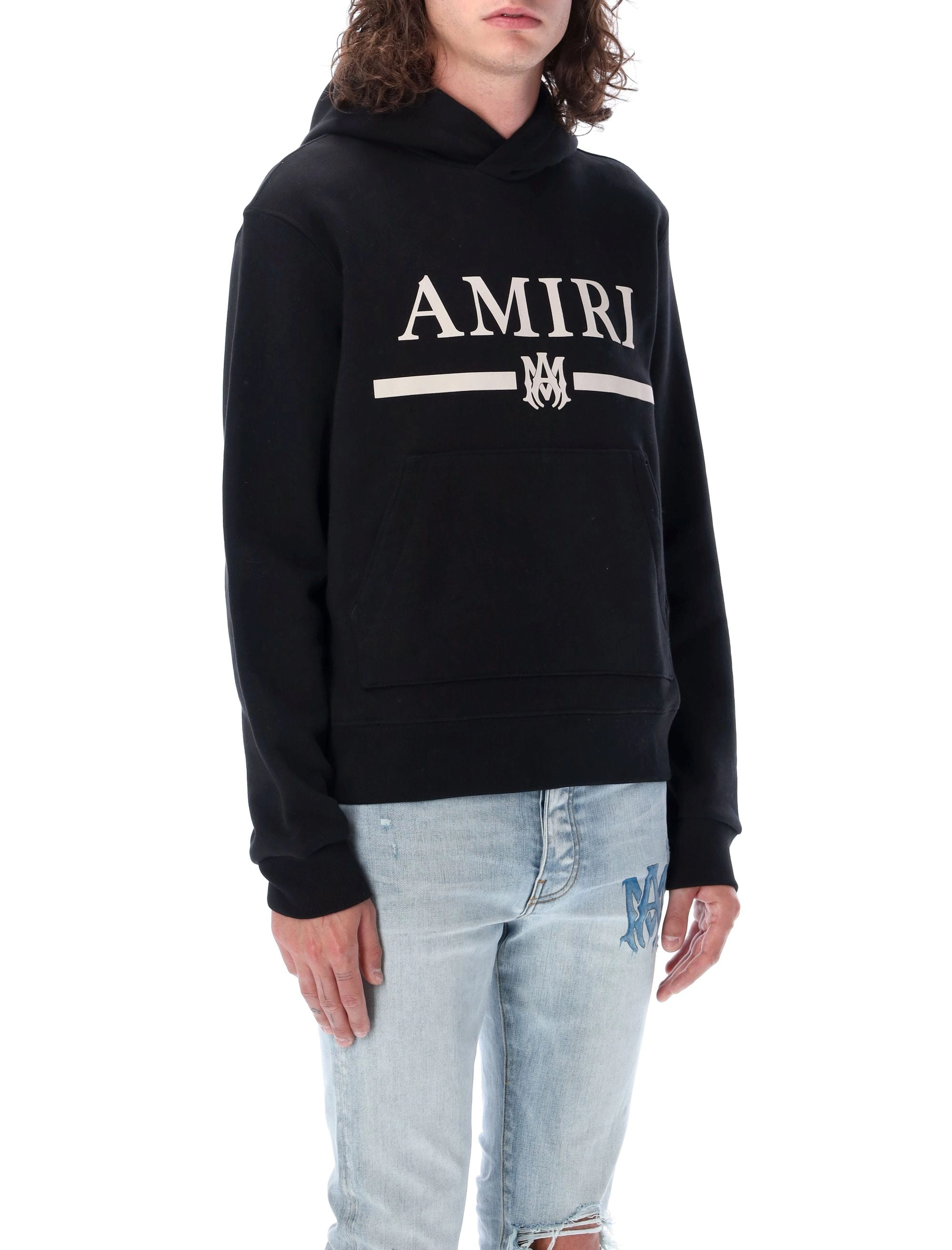 Amiri Logo-Printed Straight-Hem Hoodie