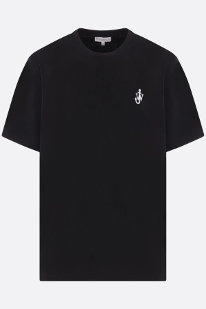 Anchor logo embroidered cotton t-shirt