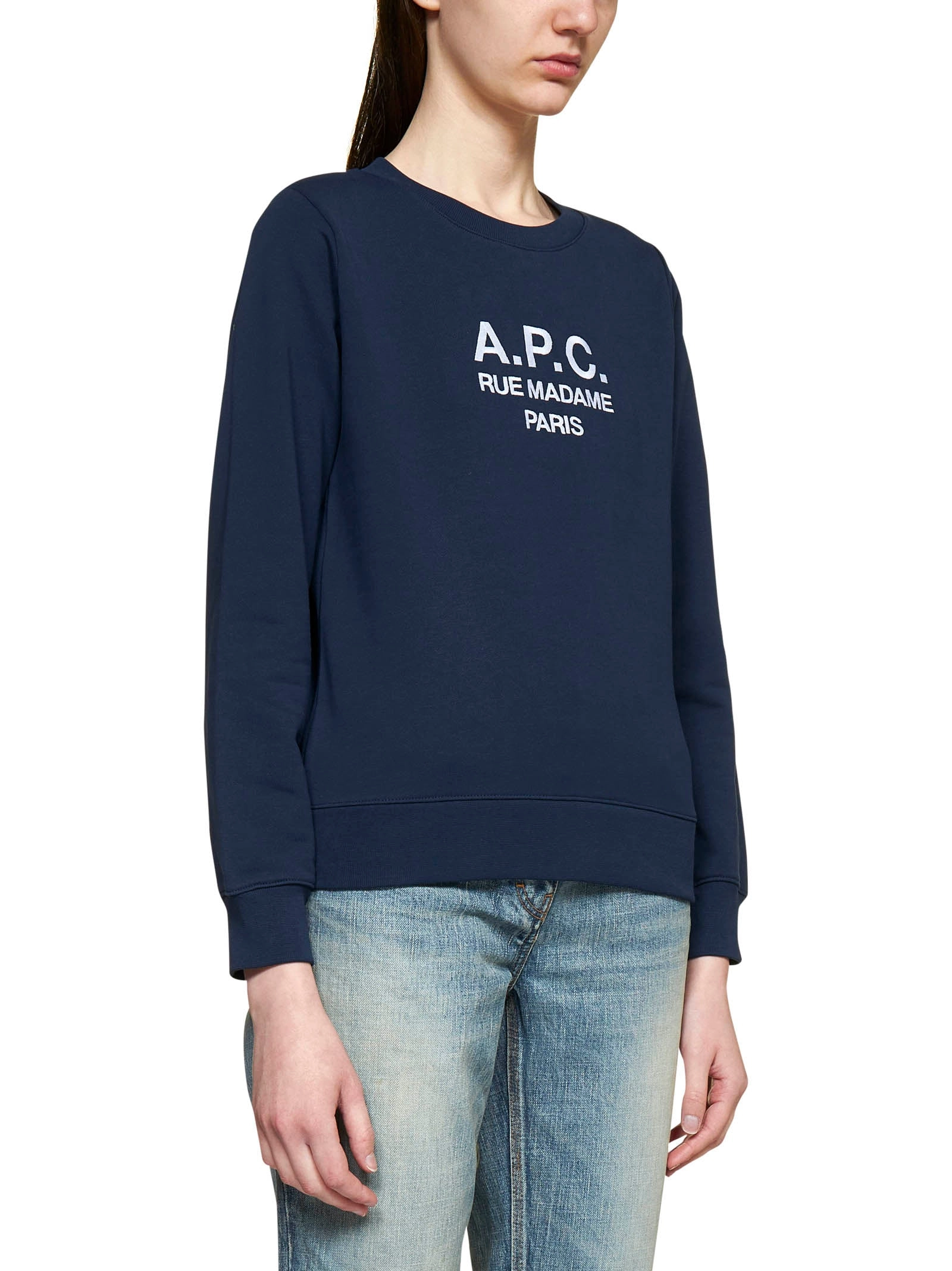 A.P.C. Logo Detailed Crewneck Sweatshirt