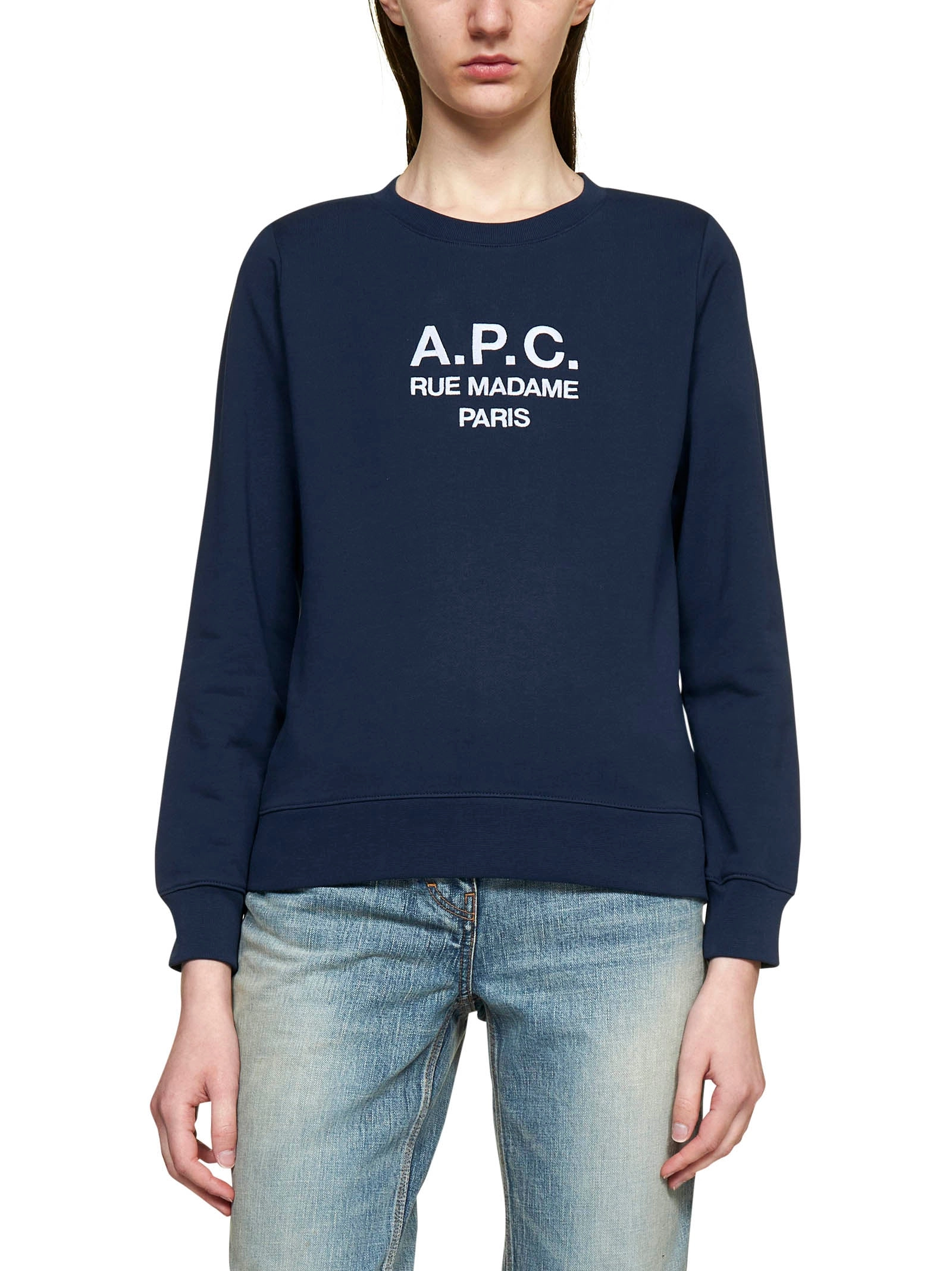 A.P.C. Logo Detailed Crewneck Sweatshirt