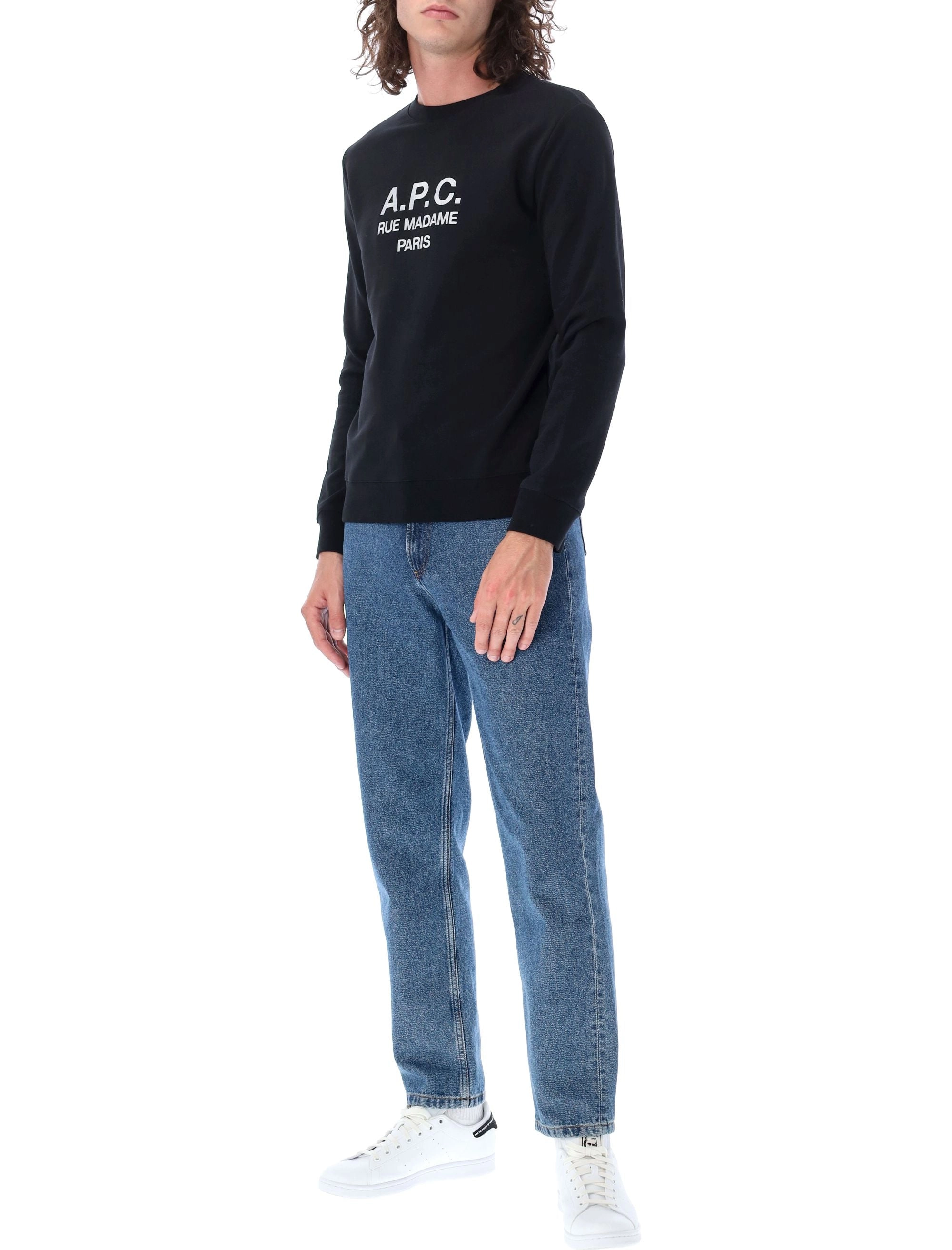 A.P.C. Logo Embroidered Crewneck Sweatshirt