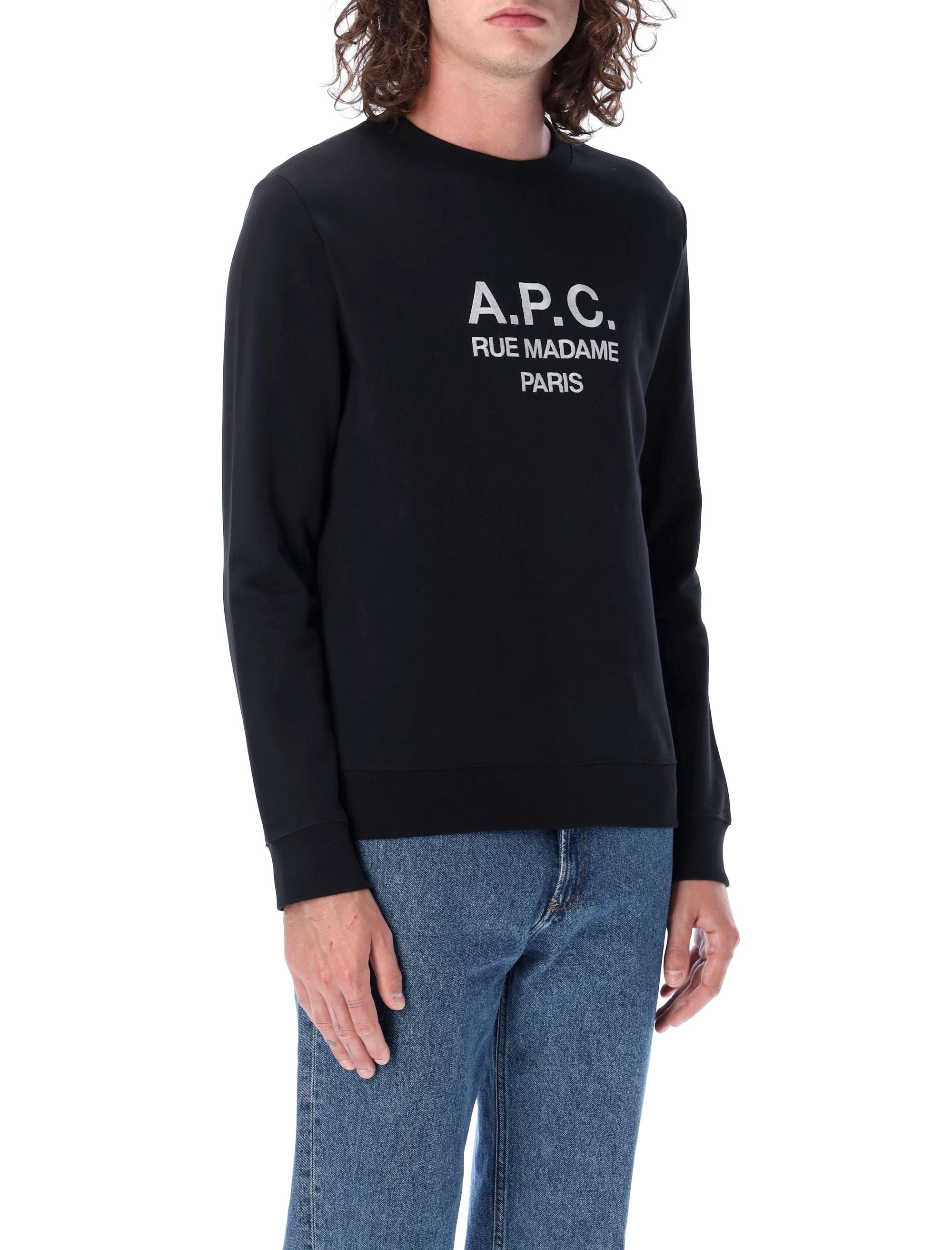 A.P.C. Logo Embroidered Crewneck Sweatshirt
