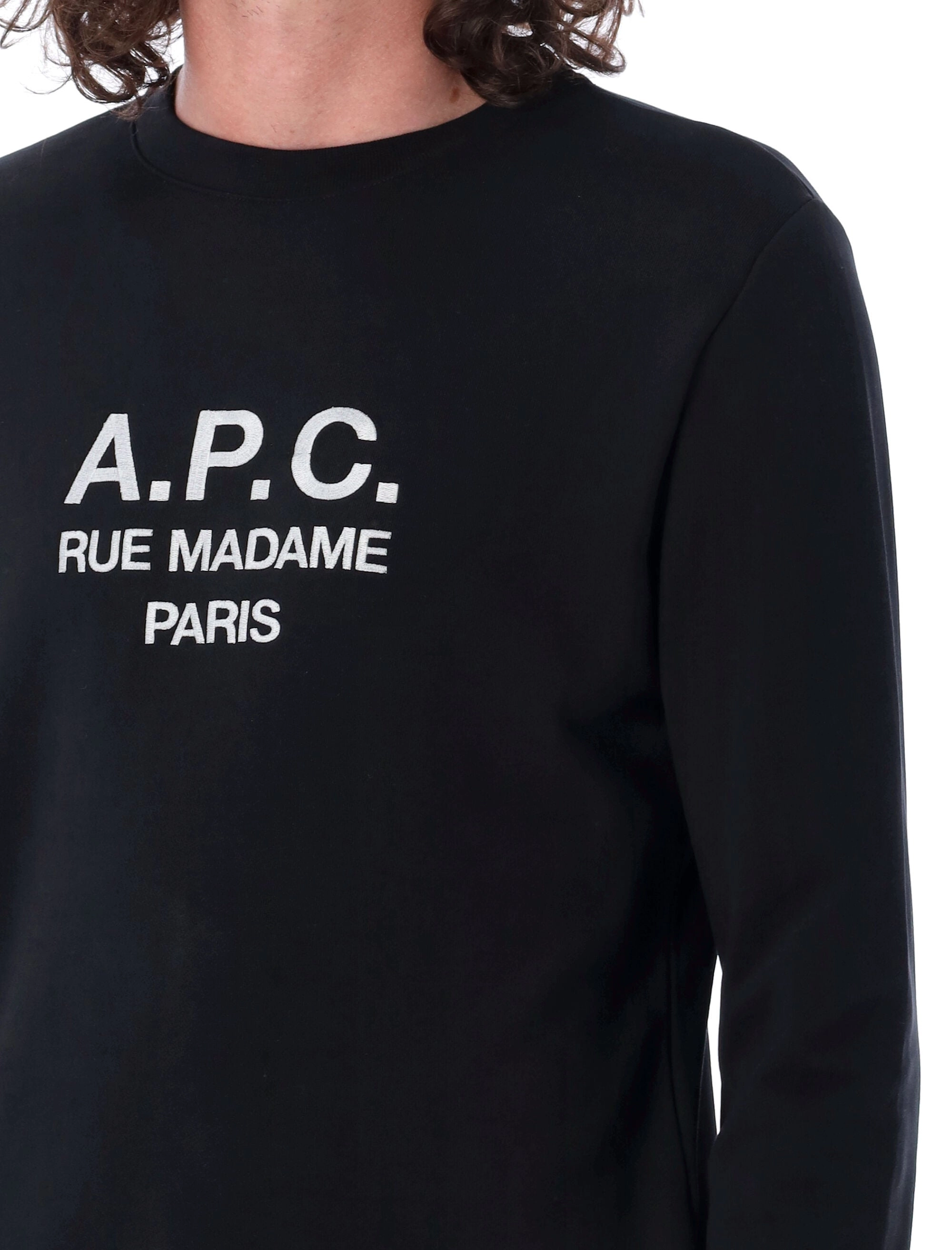 A.P.C. Logo Embroidered Crewneck Sweatshirt