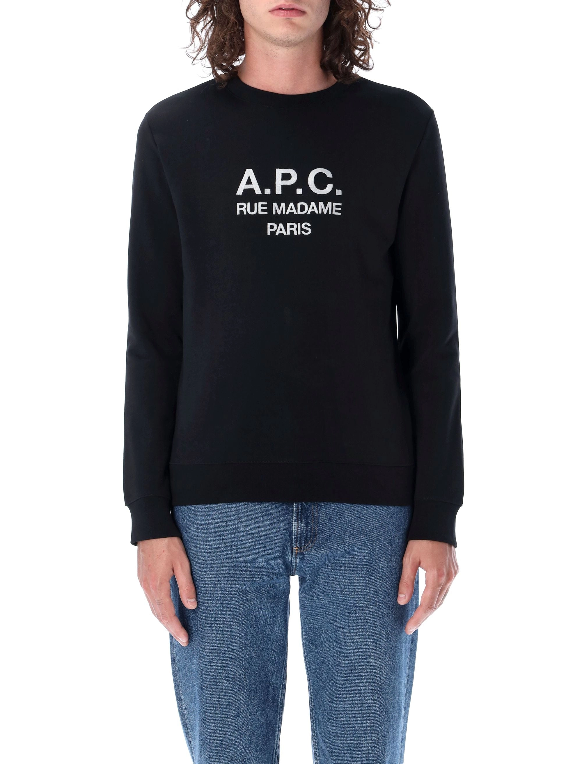 A.P.C. Logo Embroidered Crewneck Sweatshirt