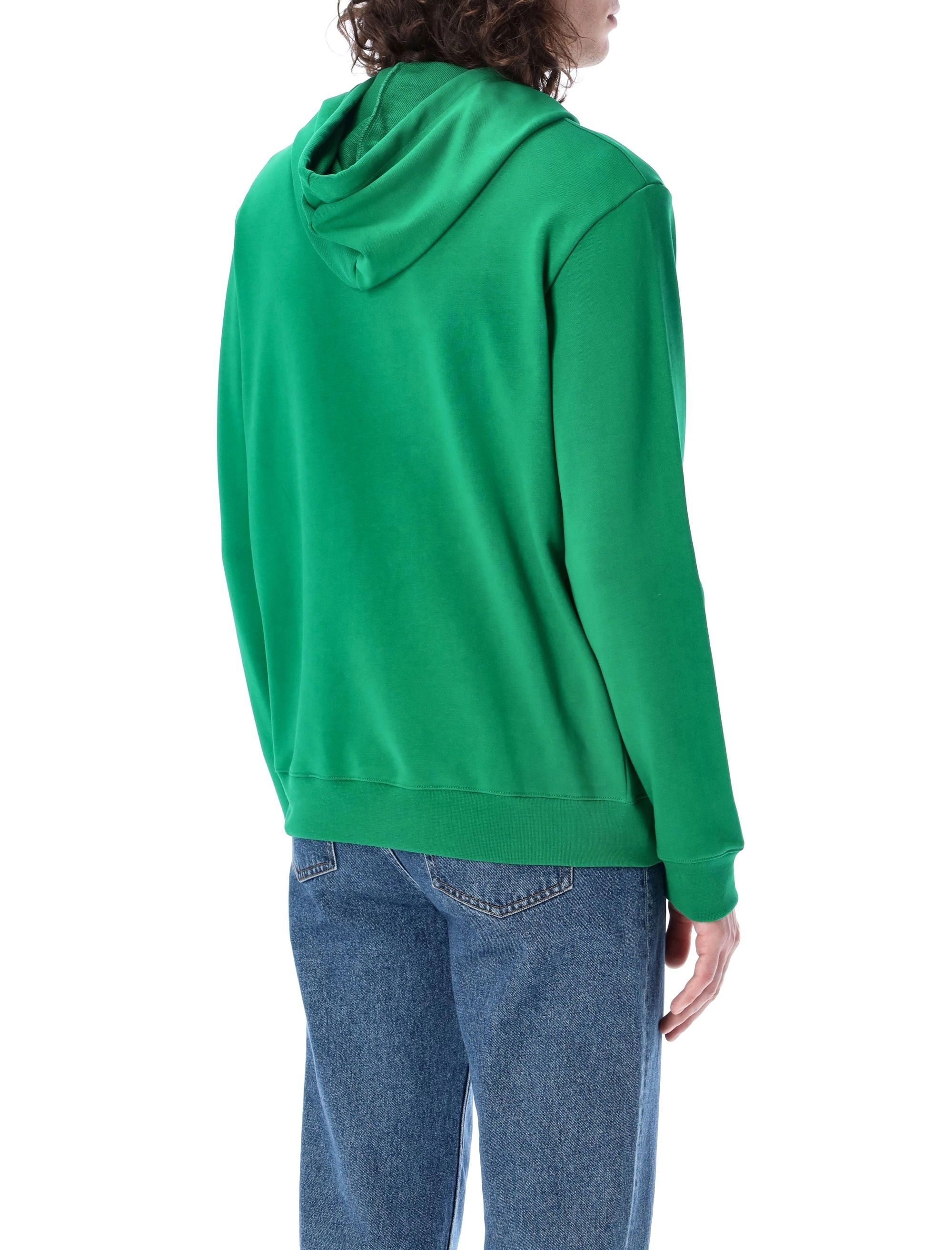 A.P.C. Marvin Logo Embroidered Drawstring Hoodie