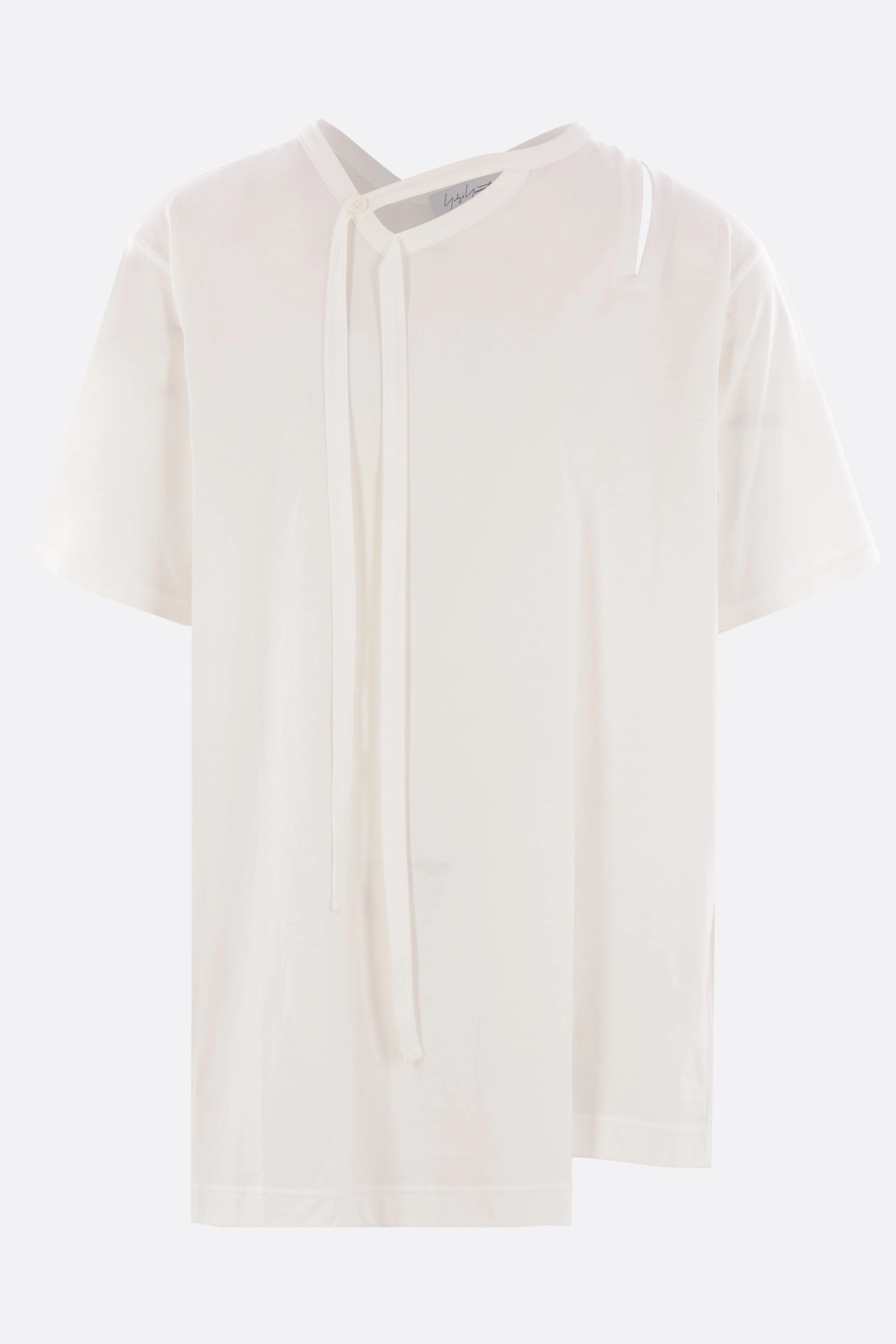 asymmetric t-shirt in cotton