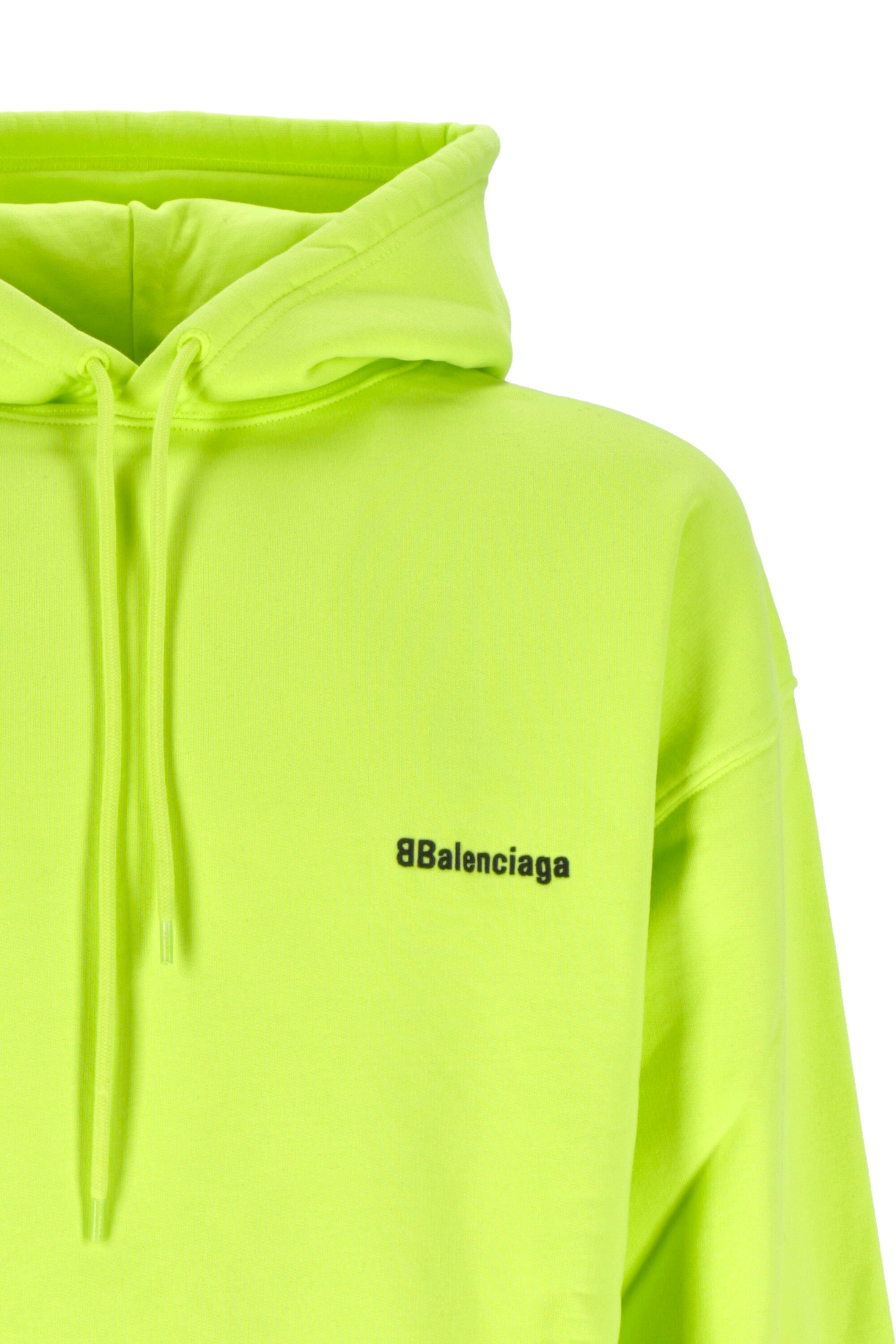 Balenciaga BB Logo Detailed Drawstring Hoodie