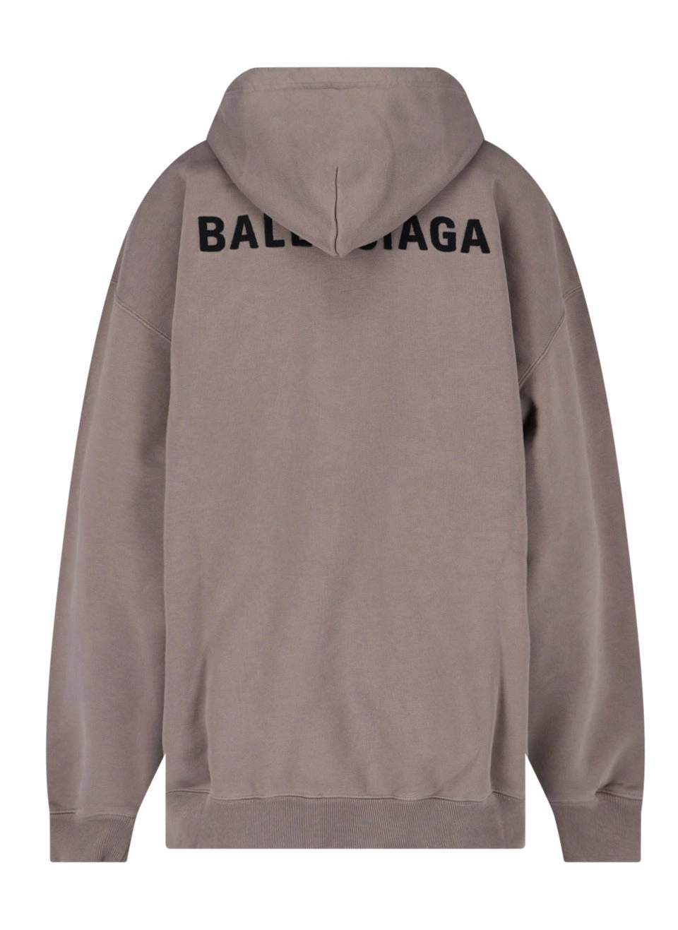 Balenciaga Logo Embroidered Drawstring Hoodie