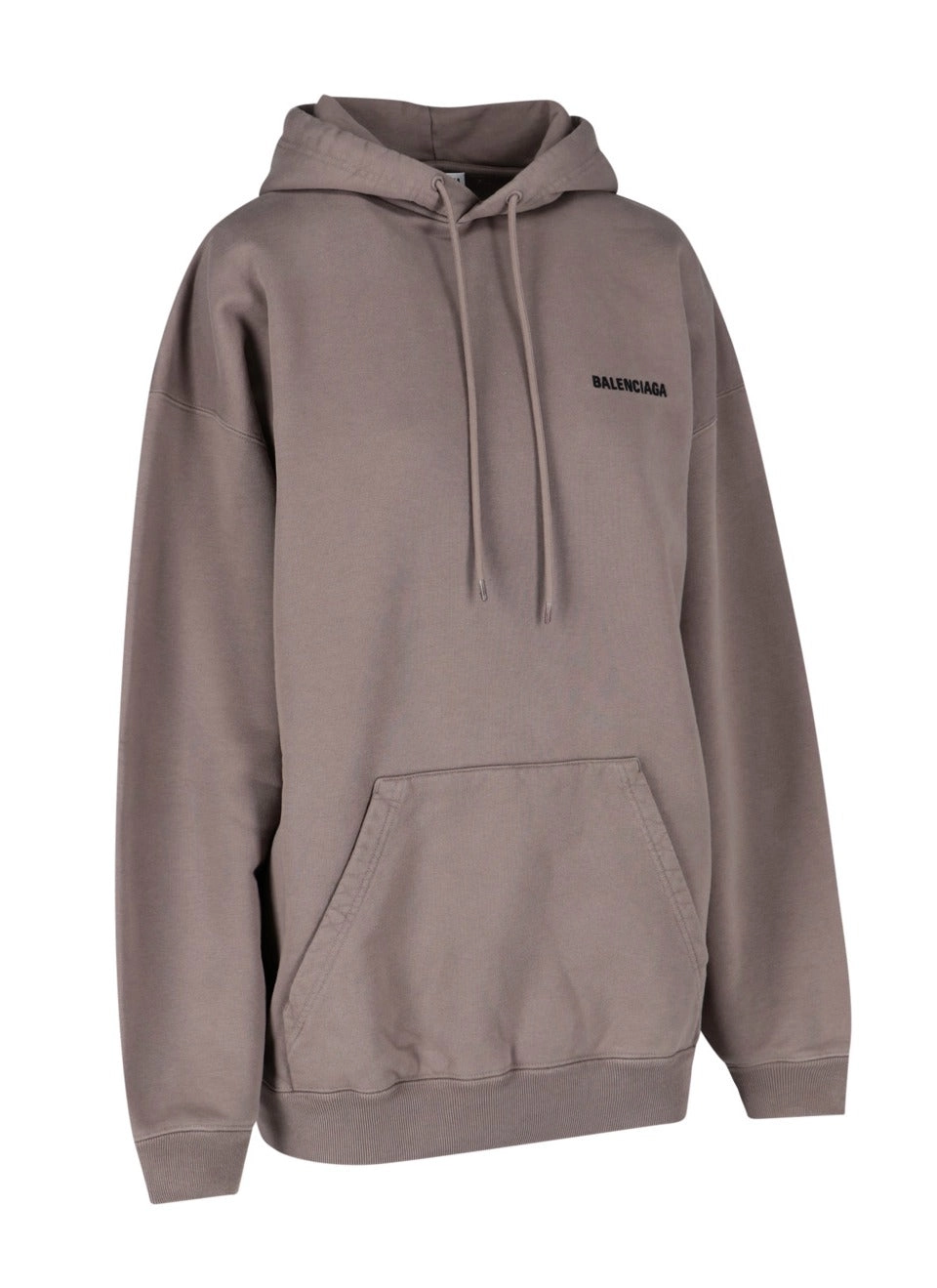 Balenciaga Logo Embroidered Drawstring Hoodie