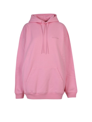 Balenciaga Logo Embroidered Drawstring Hoodie