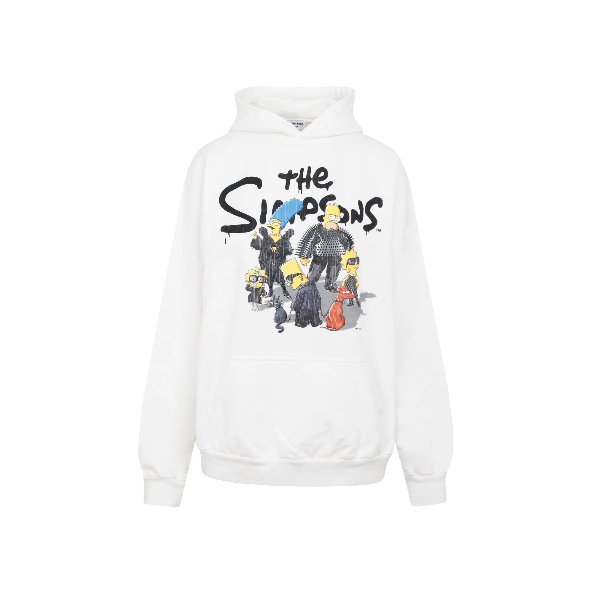 Balenciaga The Simpsons Artwork Printed Hoodie