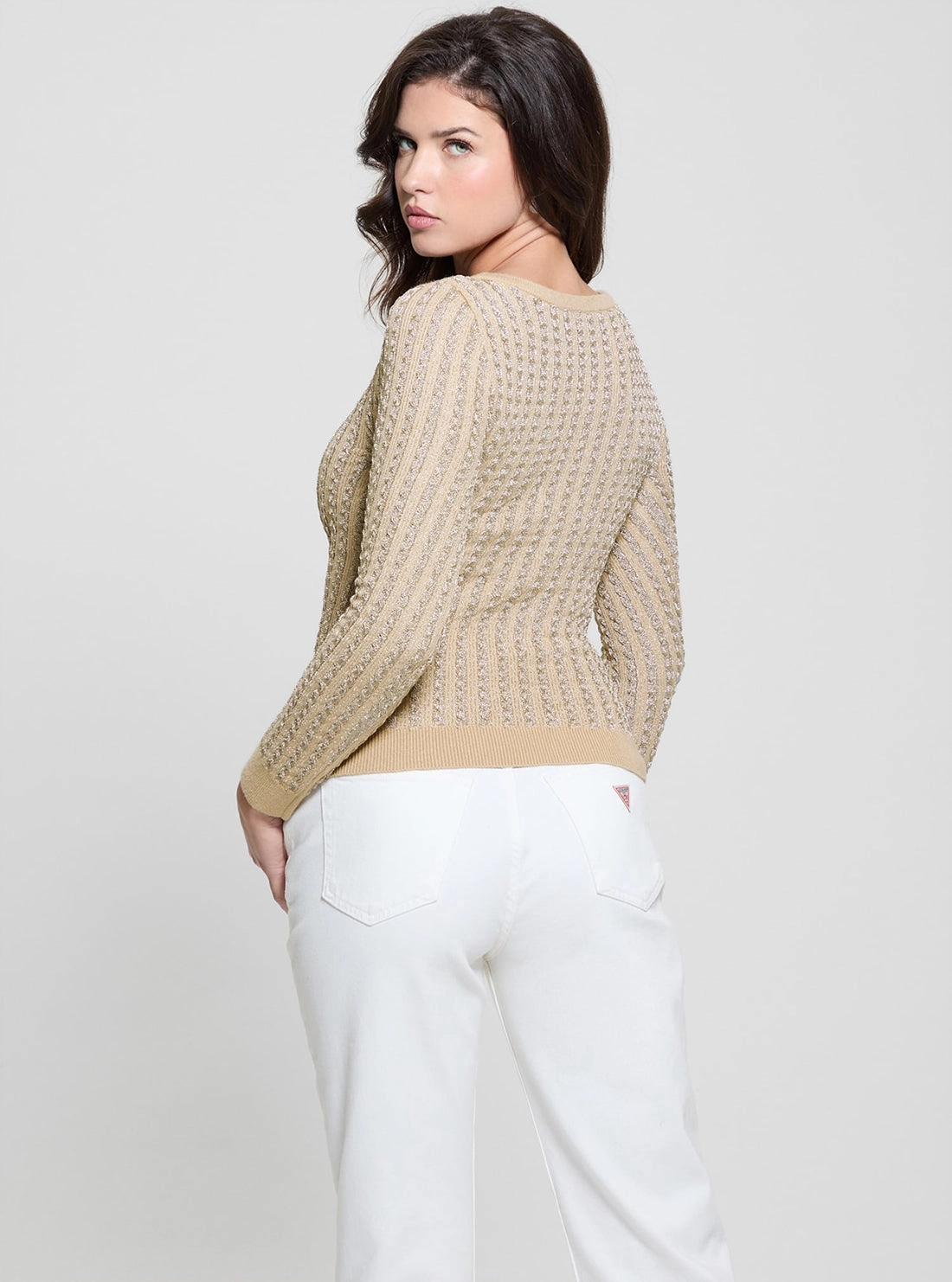 Beige Josie Knit Top