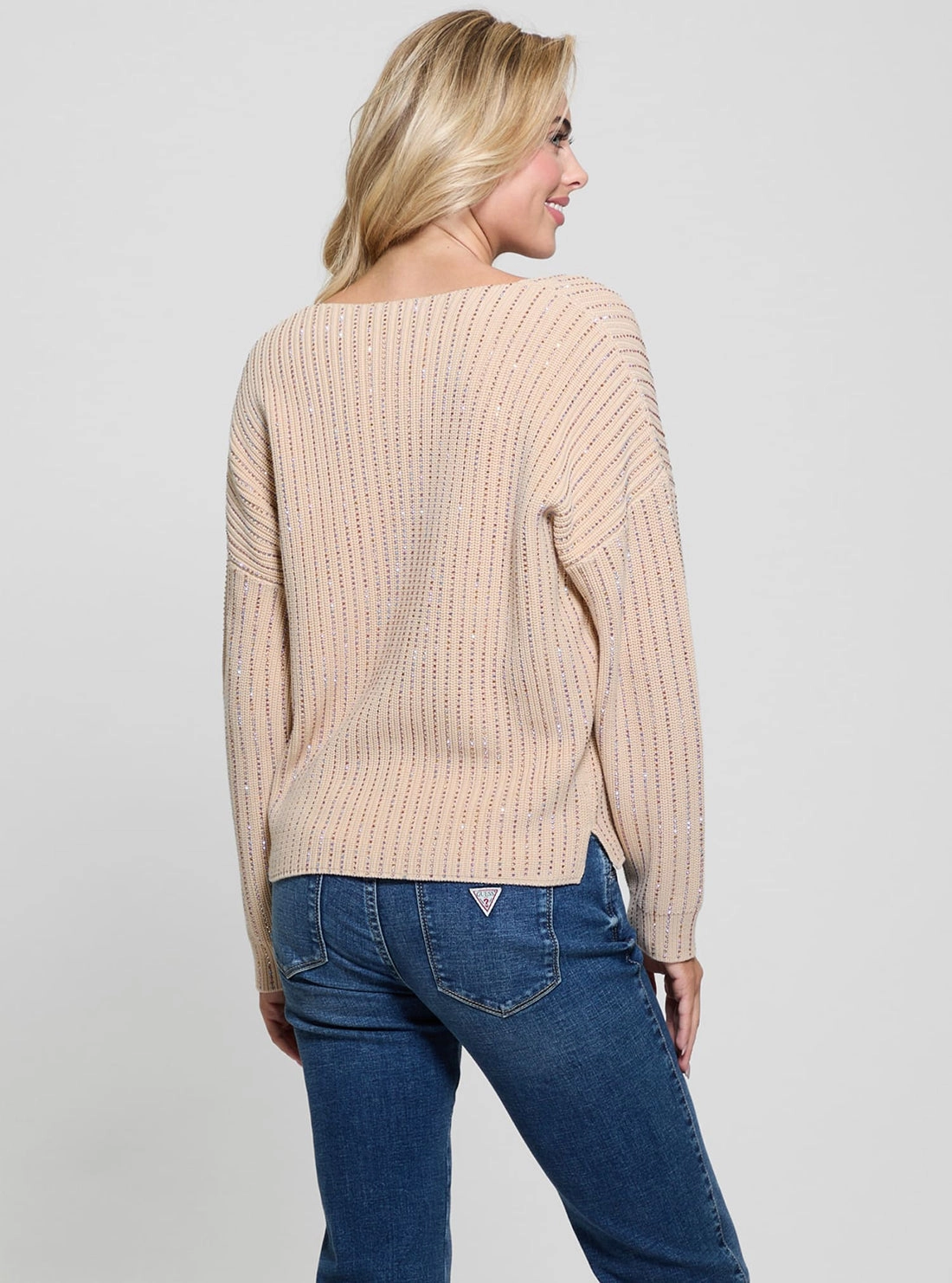 Beige Lorien Knit Top