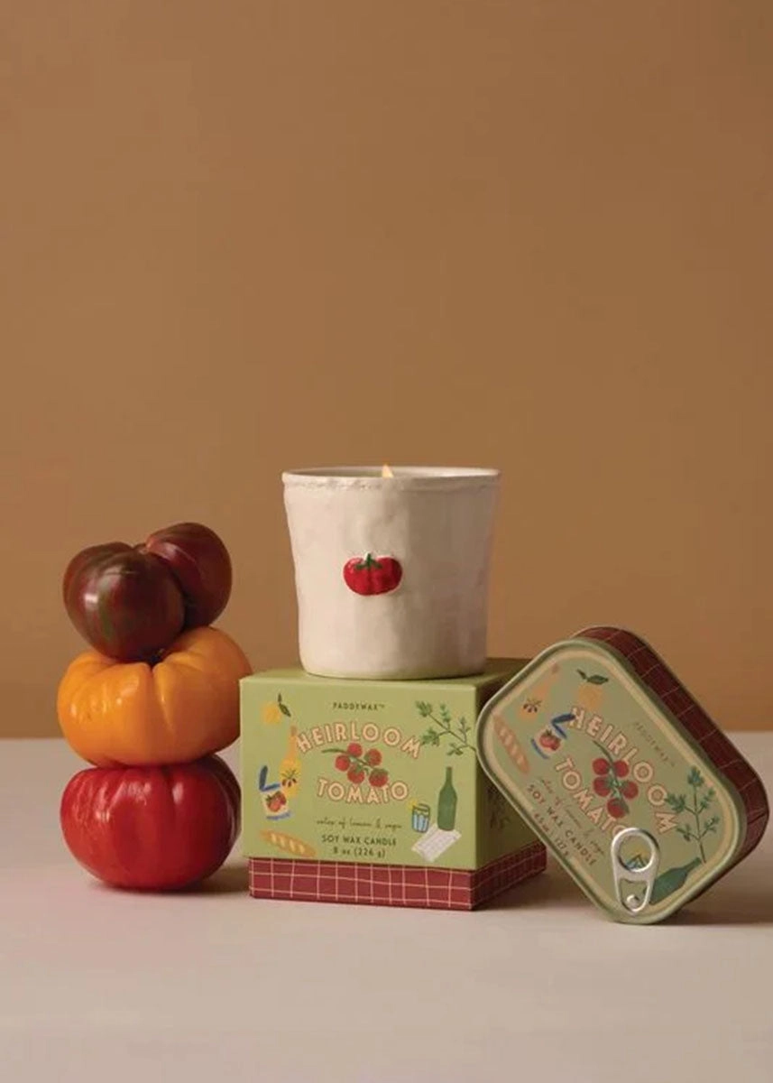 Bistro Tomato Ceramic Candle - Heirloom Tomato - 8oz.