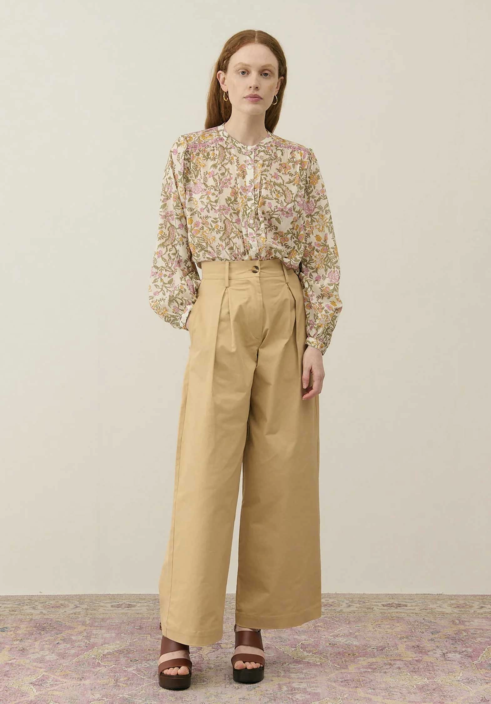 Blouse S0350 Jeanne Cream-Mimosa-Spring