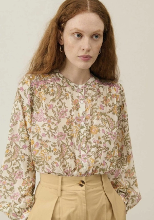 Blouse S0350 Jeanne Cream-Mimosa-Spring