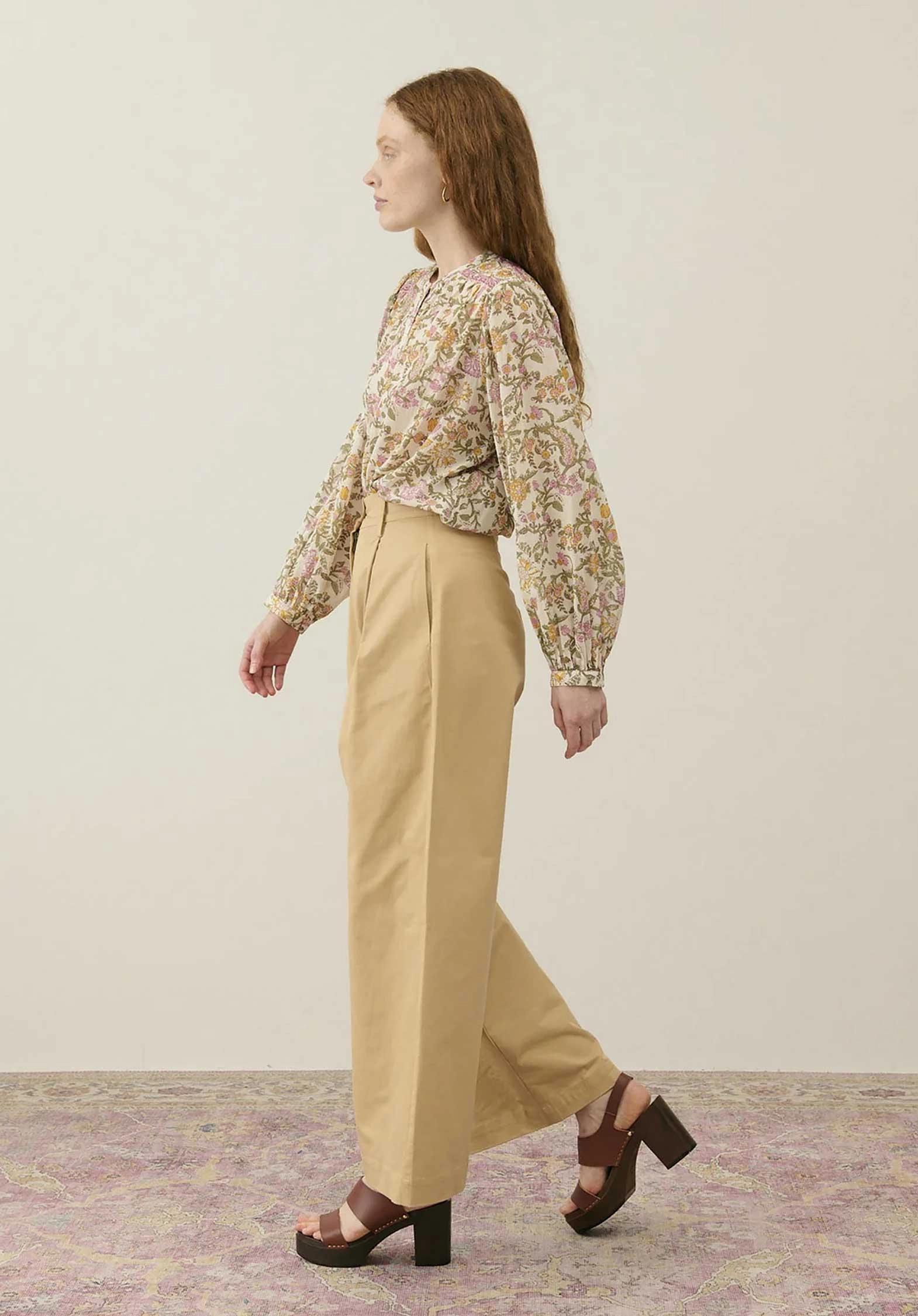 Blouse S0350 Jeanne Cream-Mimosa-Spring