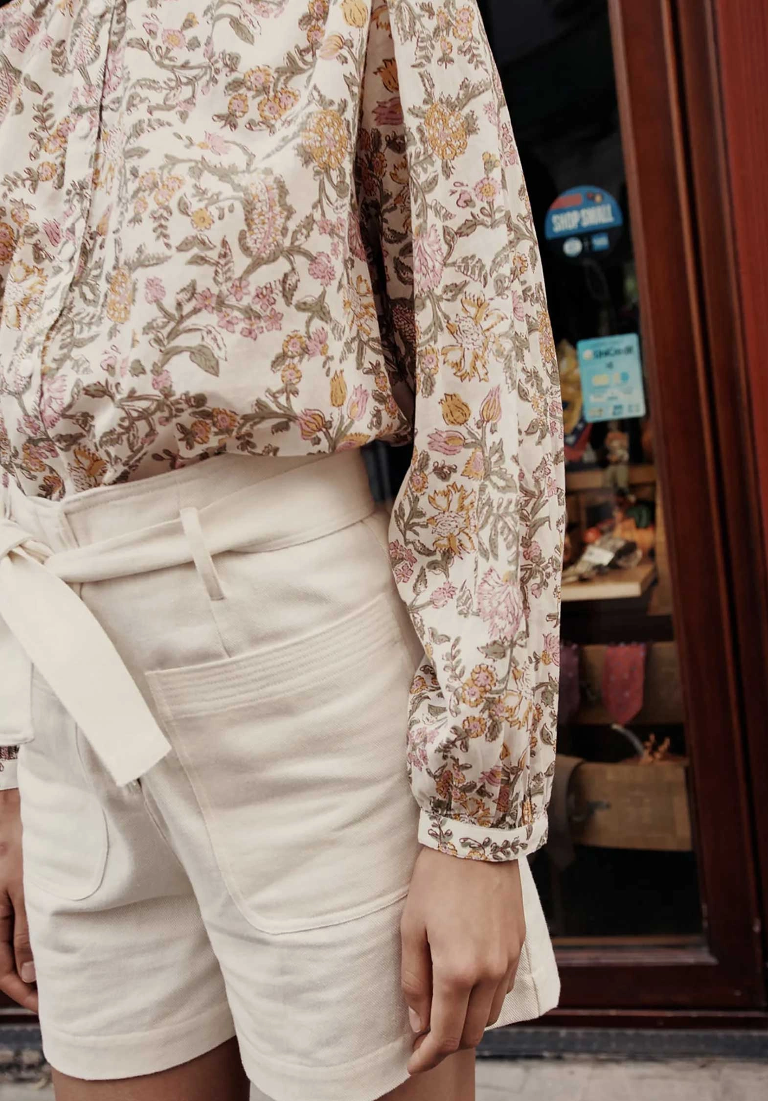 Blouse S0350 Jeanne Cream-Mimosa-Spring