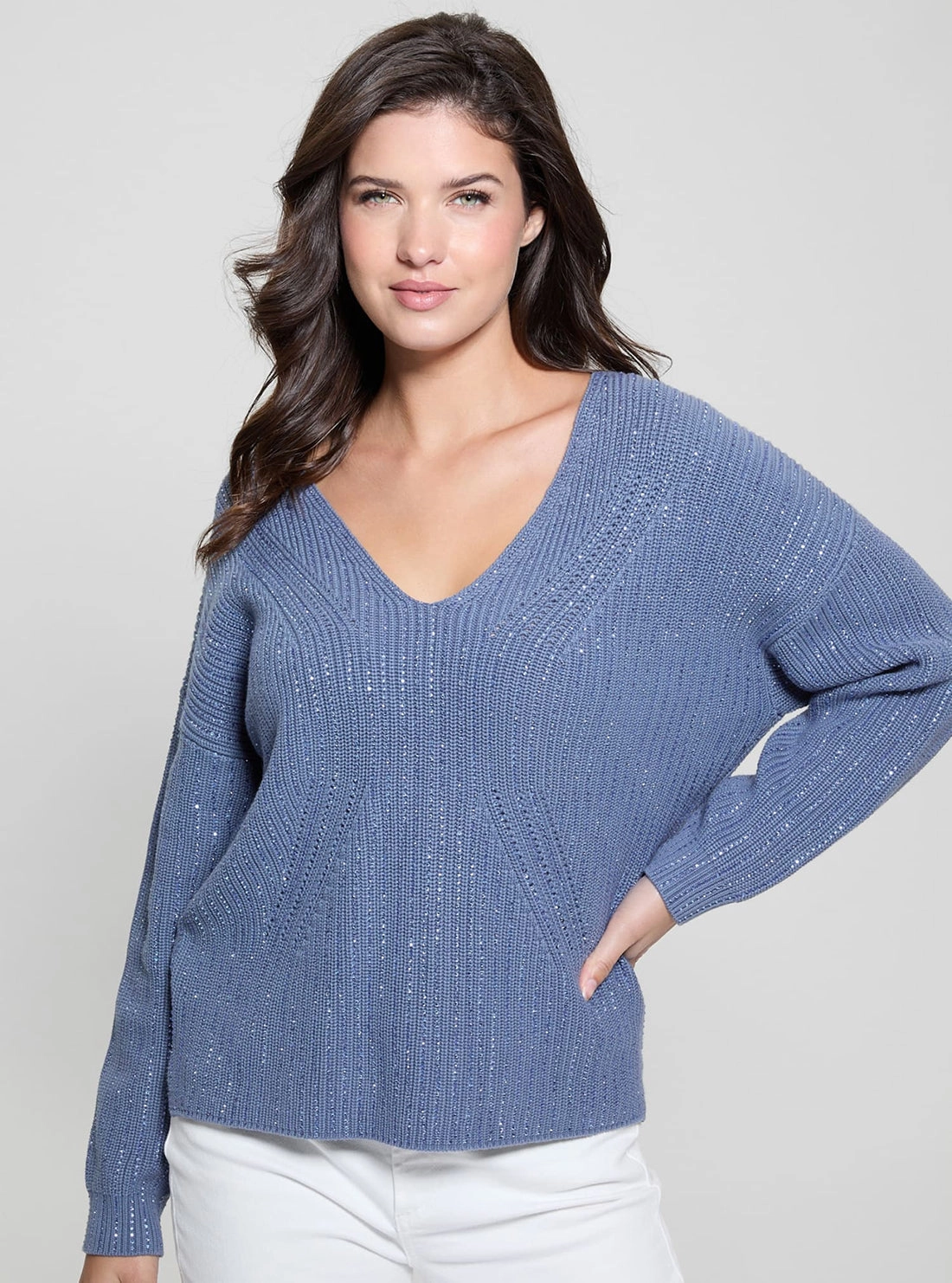 Blue Lorien Knit Top