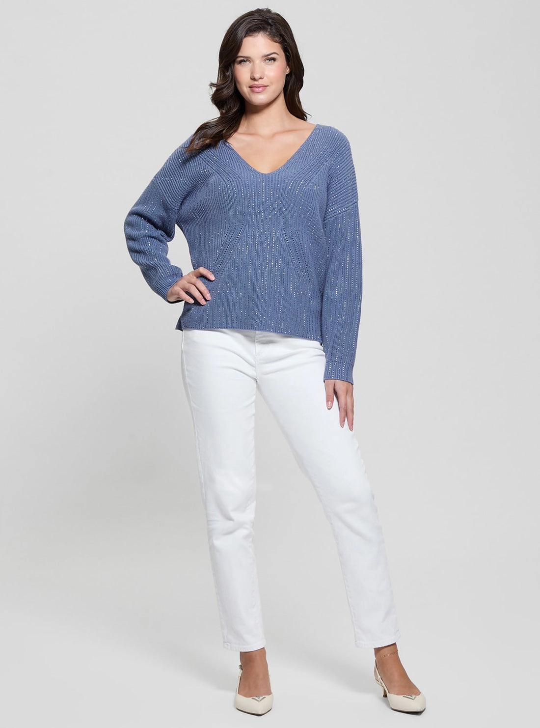 Blue Lorien Knit Top