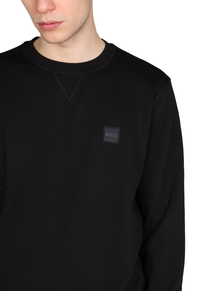 Boss Hugo Boss Logo Patch Crewneck Sweatshirt