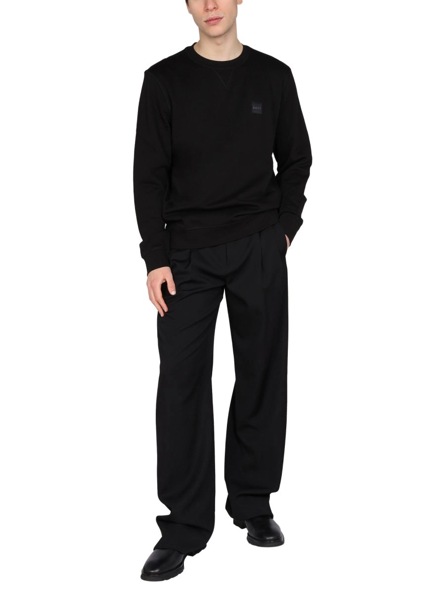 Boss Hugo Boss Logo Patch Crewneck Sweatshirt