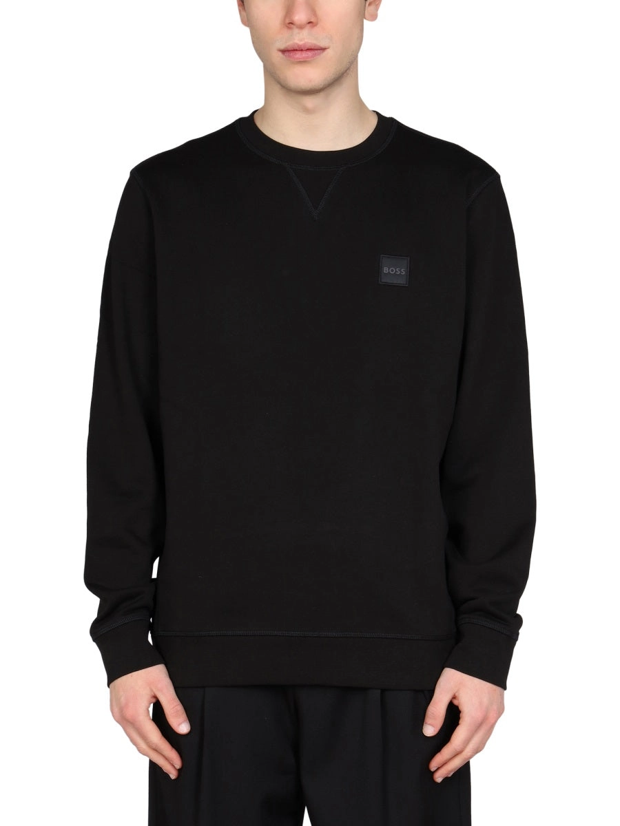 Boss Hugo Boss Logo Patch Crewneck Sweatshirt
