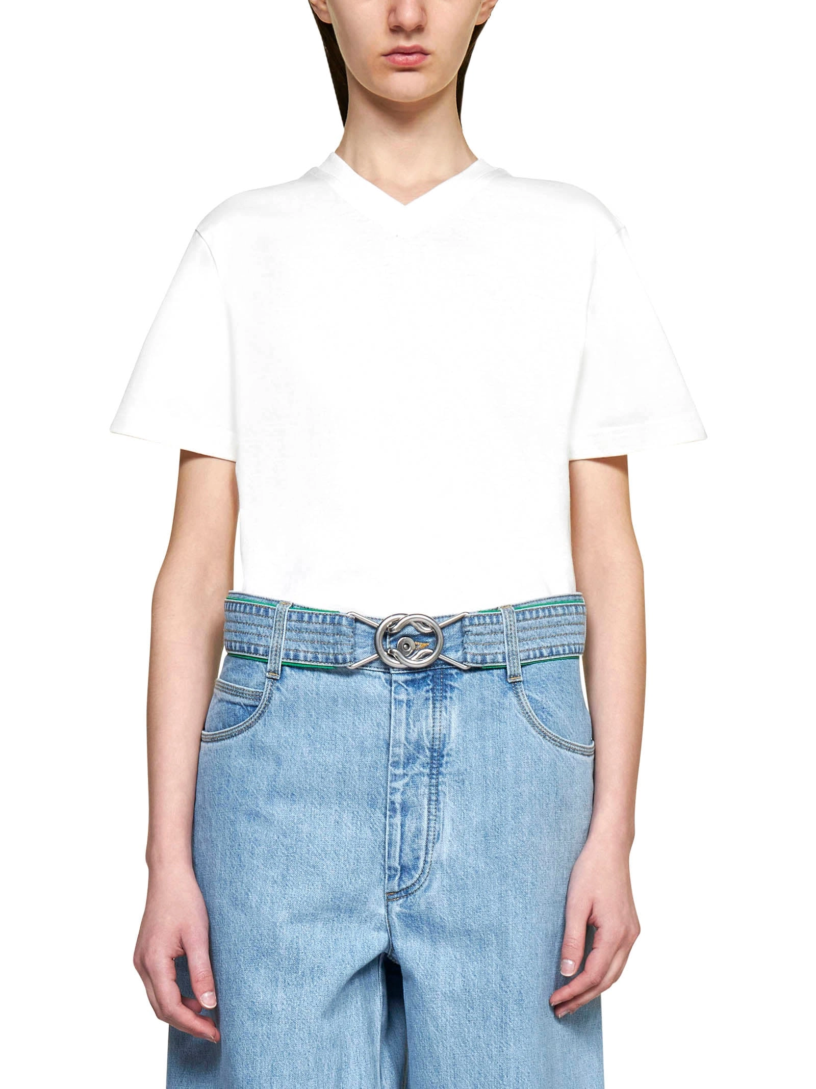 Bottega Veneta Double V-Neck T-Shirt
