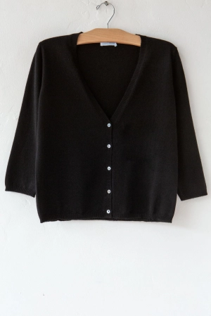 Cashmere Cardigan Black