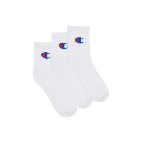 Champion 3pk C Logo Sport QTR Crew Socks