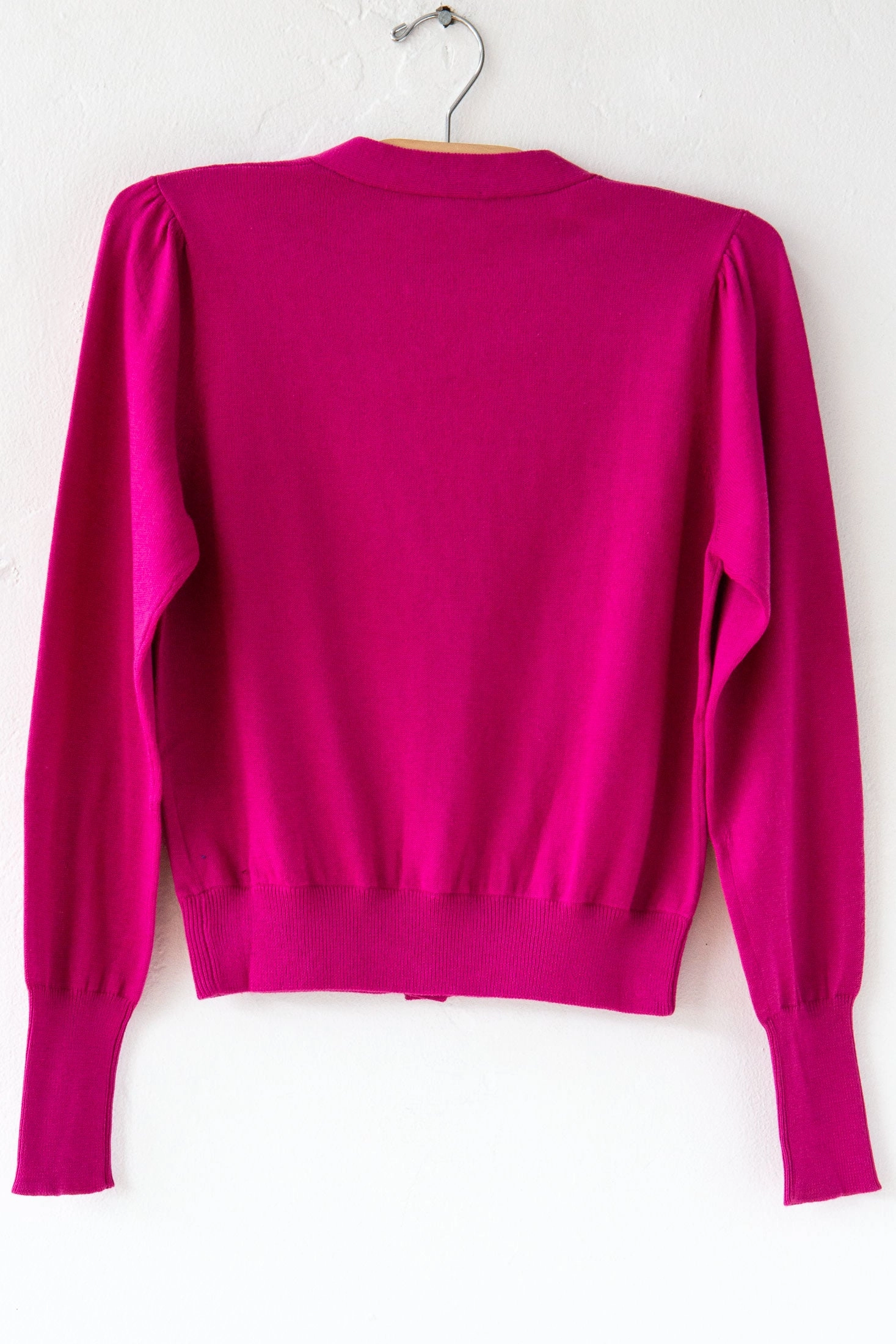 Cotton Cardigan Magenta