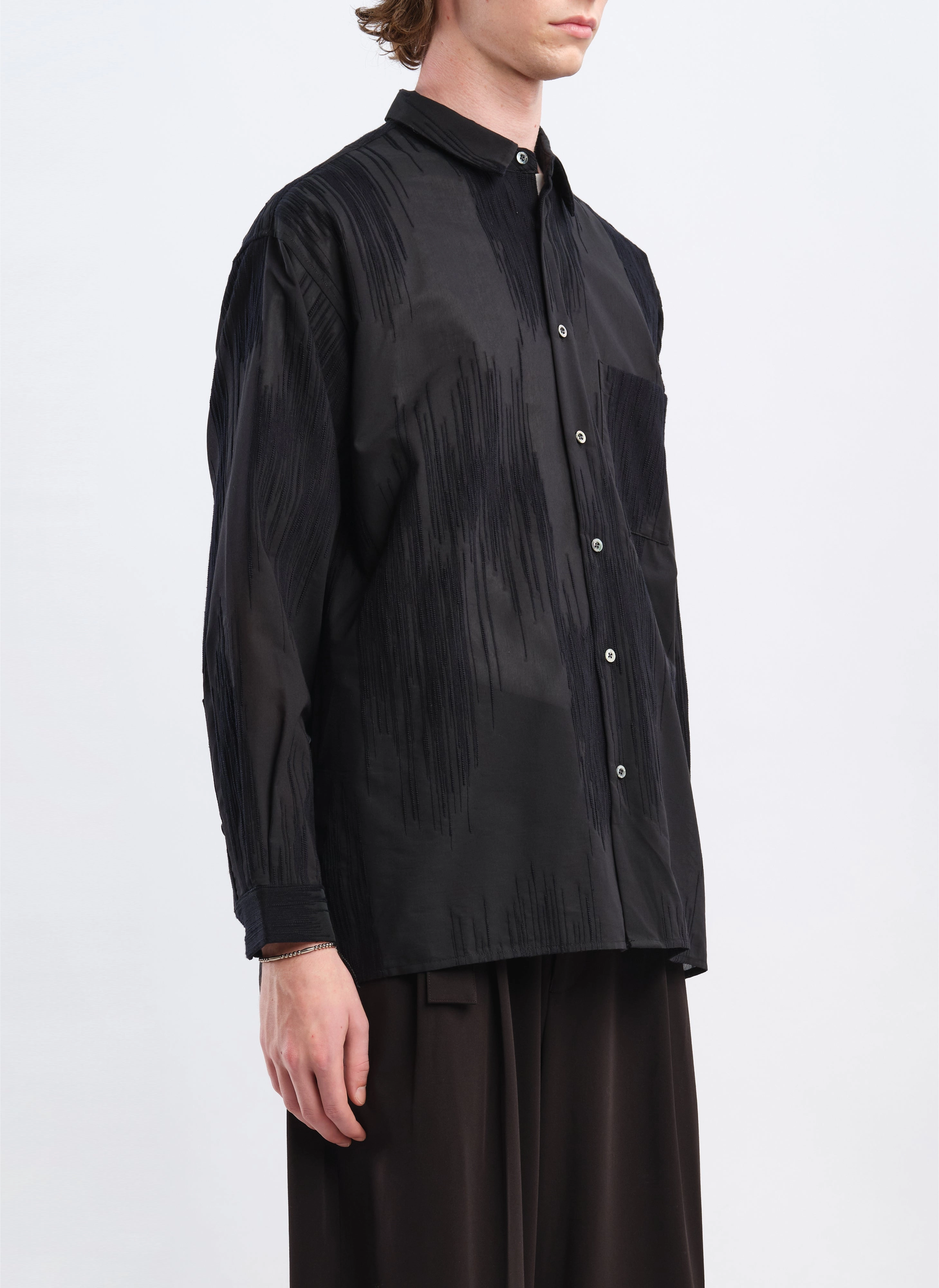 Cotton Embroidery Shirt Jacket
