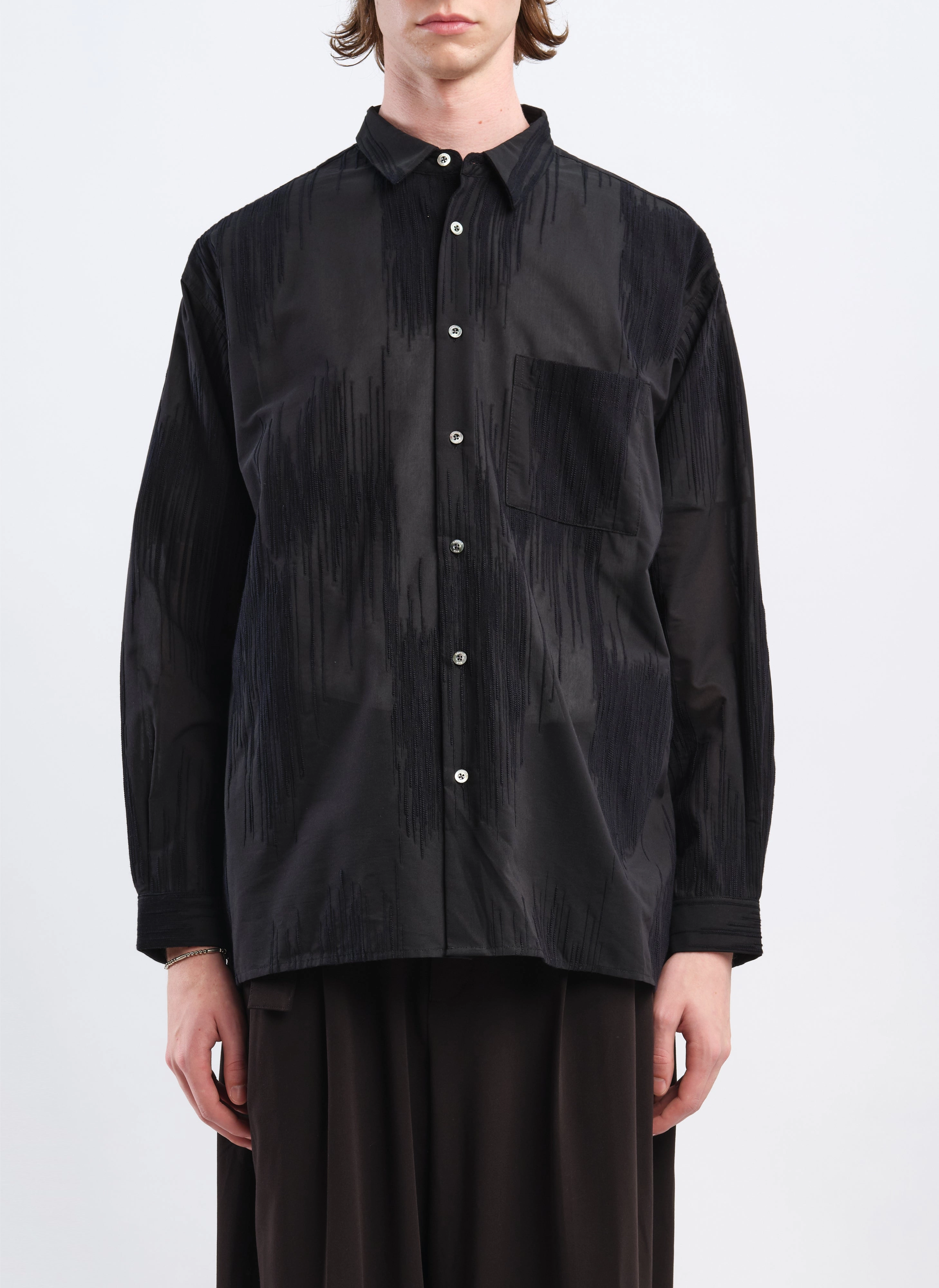 Cotton Embroidery Shirt Jacket