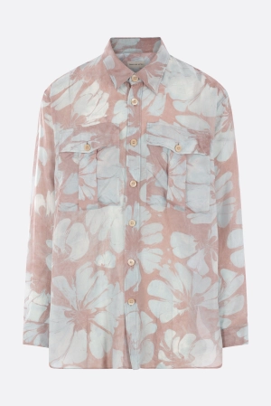 Crowsey oversized shirt in silk