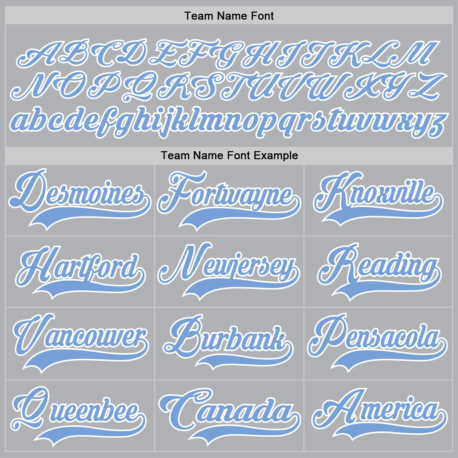 Custom Gray Light Blue-White Hockey Jersey