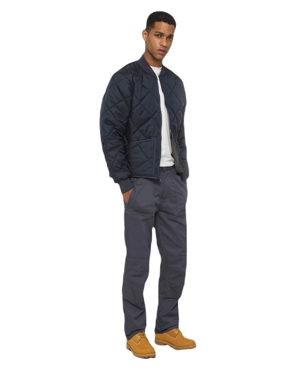 Dickies Mens Diamond Quilted Nylon Jacket