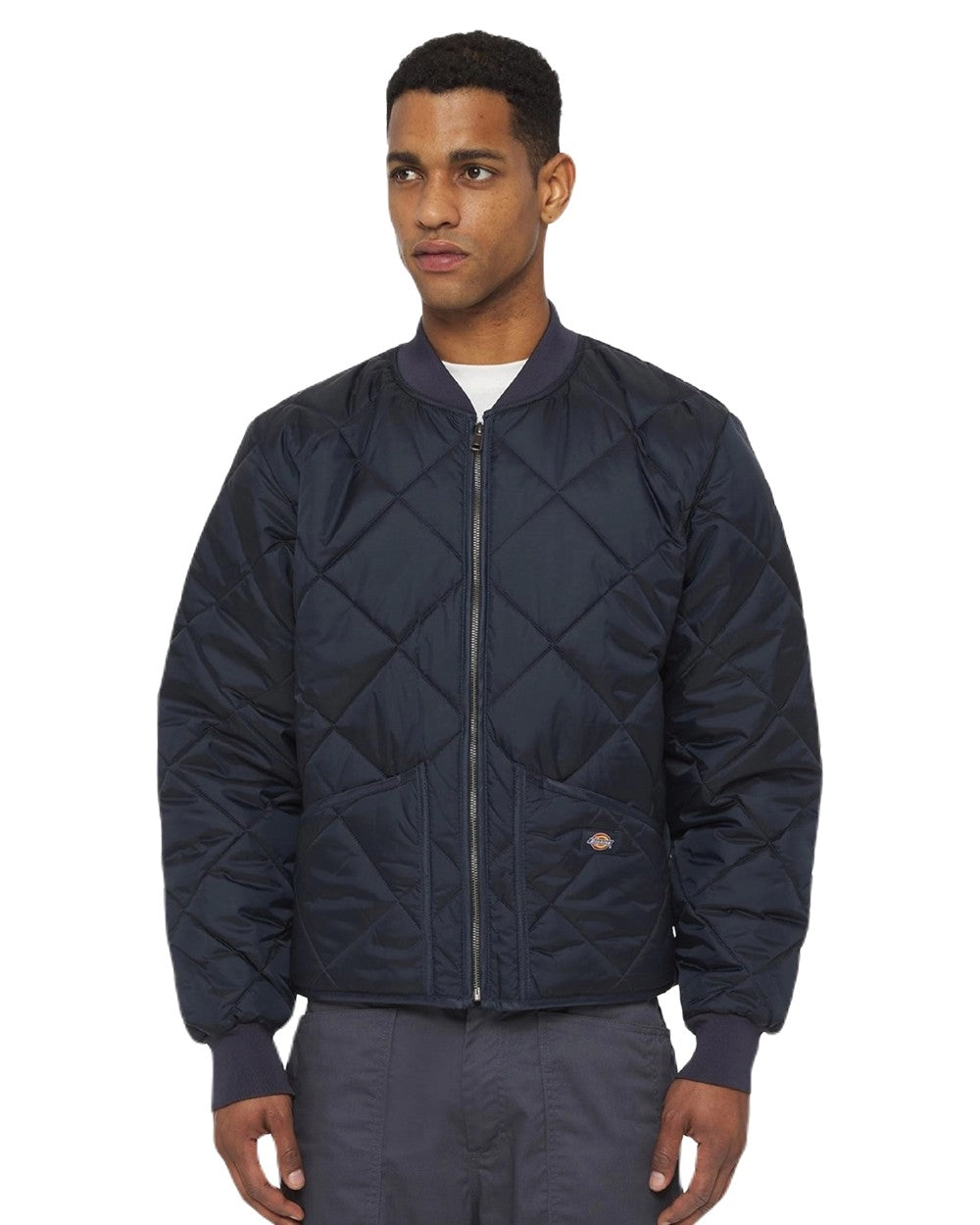 Dickies Mens Diamond Quilted Nylon Jacket