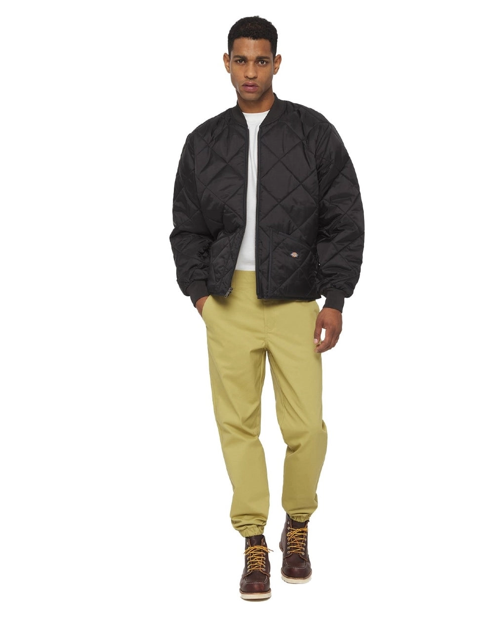 Dickies Mens Diamond Quilted Nylon Jacket