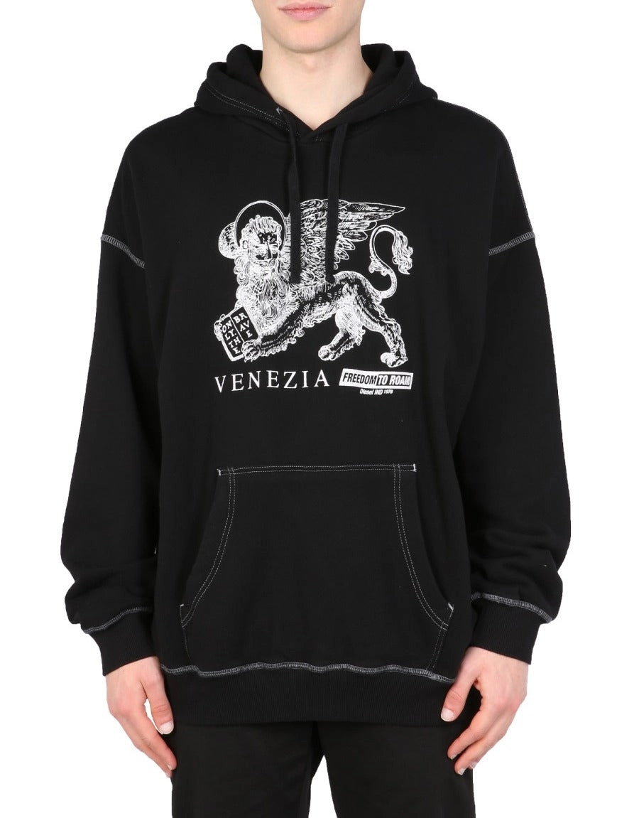 Diesel Graphic Printed Hoodie