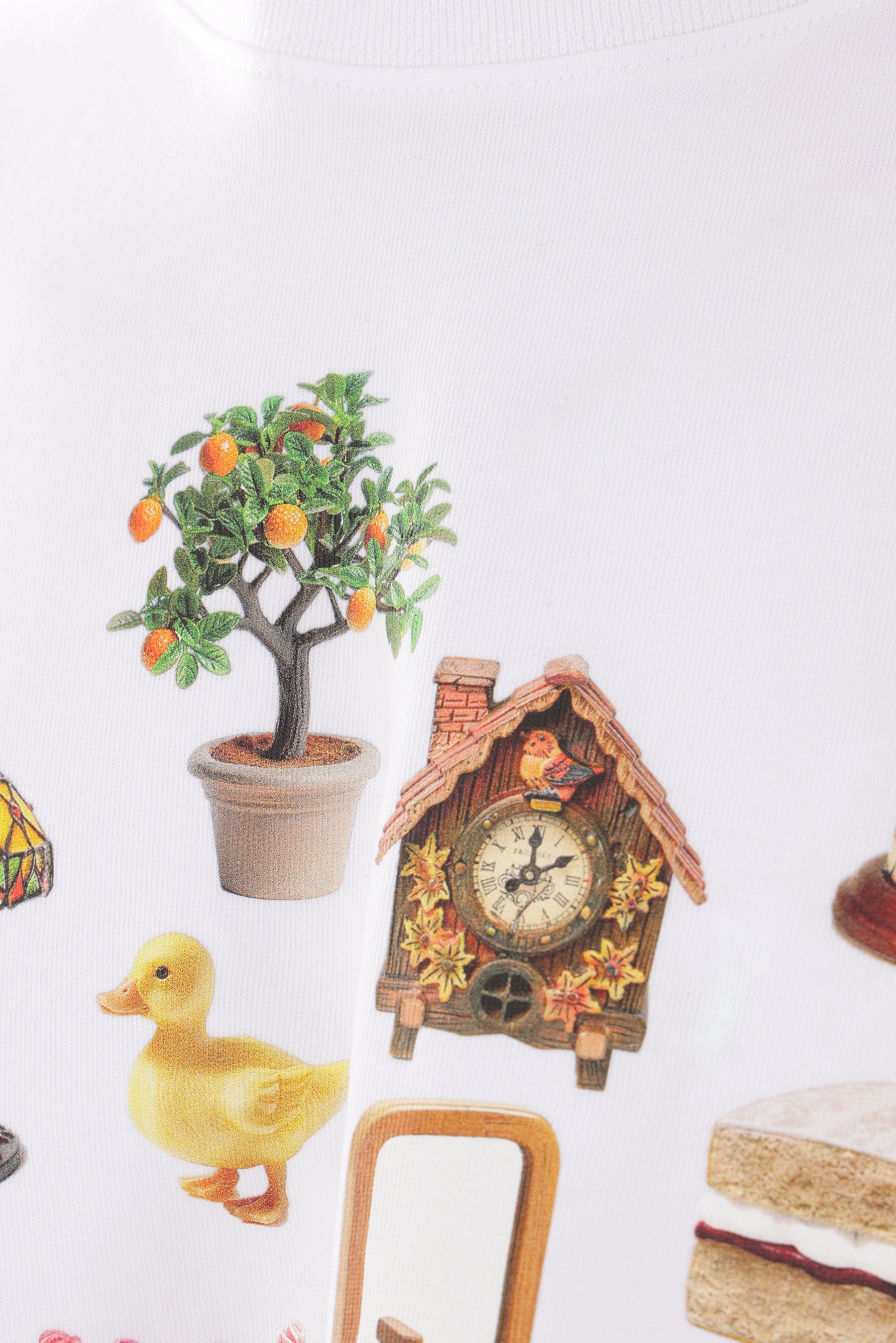Diorama print cotton t-shirt