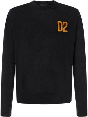 Dsquared2 Logo Embroidered Crewneck Jumper