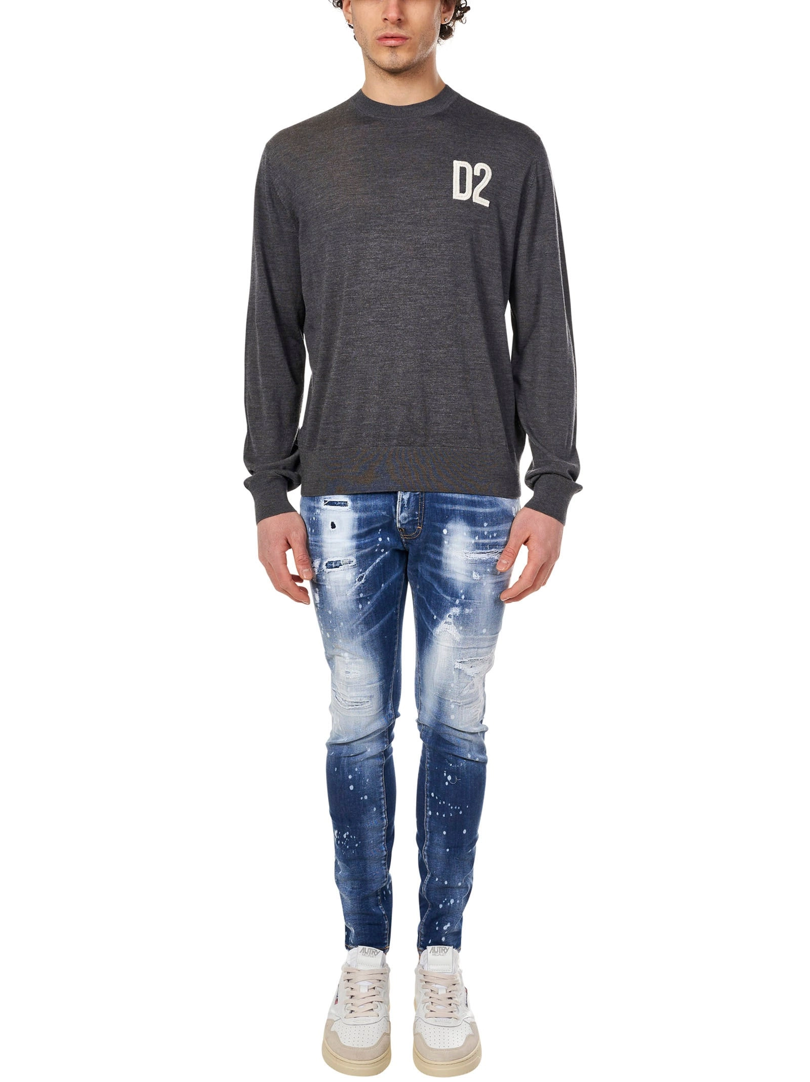 Dsquared2 Logo Embroidered Crewneck Jumper
